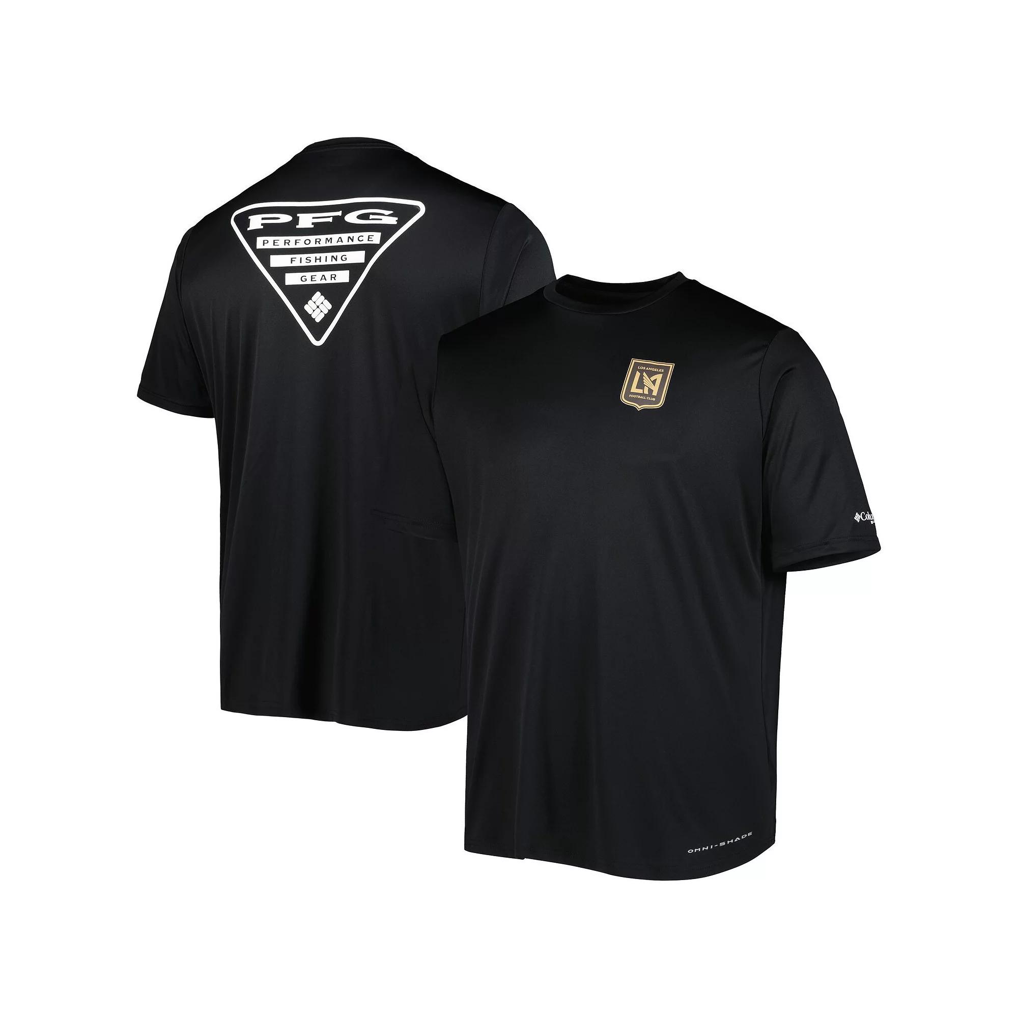 Men's Columbia Black LAFC Terminal Tackle Omni-Shade T-Shirt,  Product Image