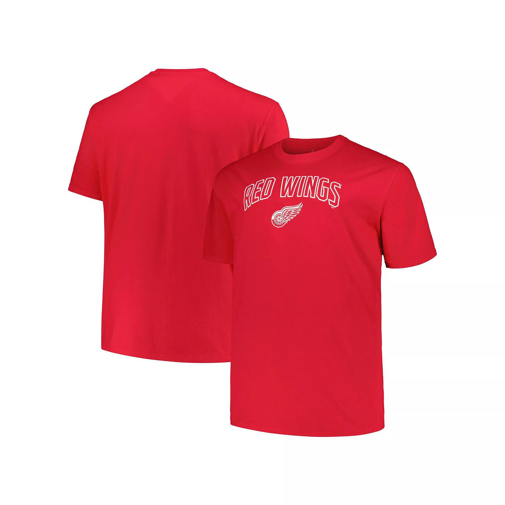 Men's Profile Red Detroit Red Wings Big & Tall Arch Over Logo T-Shirt, Size: 3XB Product Image