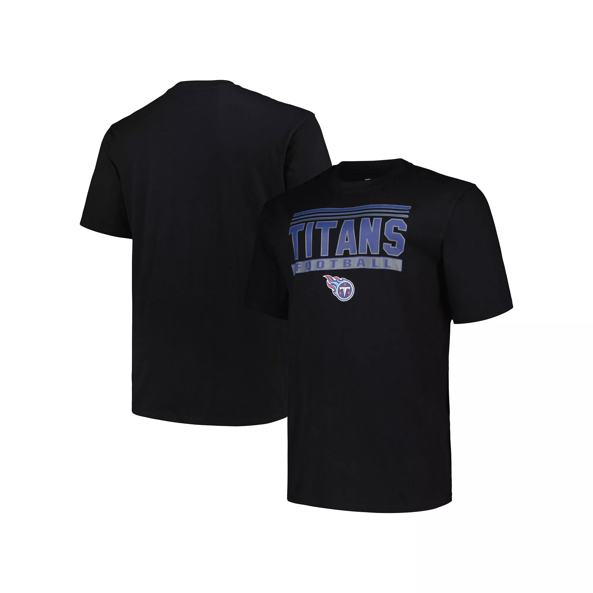 Men's Fanatics Black Tennessee Titans Big & Tall Pop T-Shirt,  Product Image