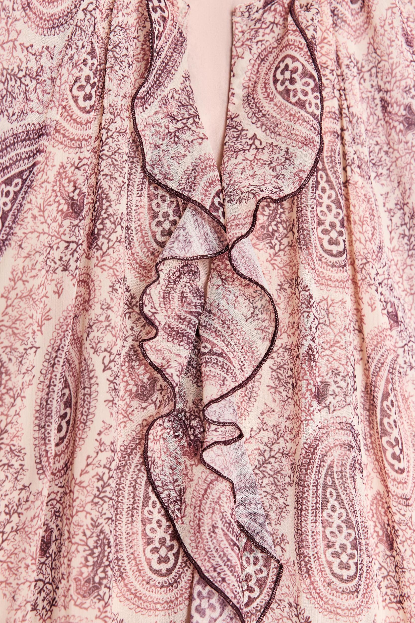 RUFFLED PRINT DRESS Product Image