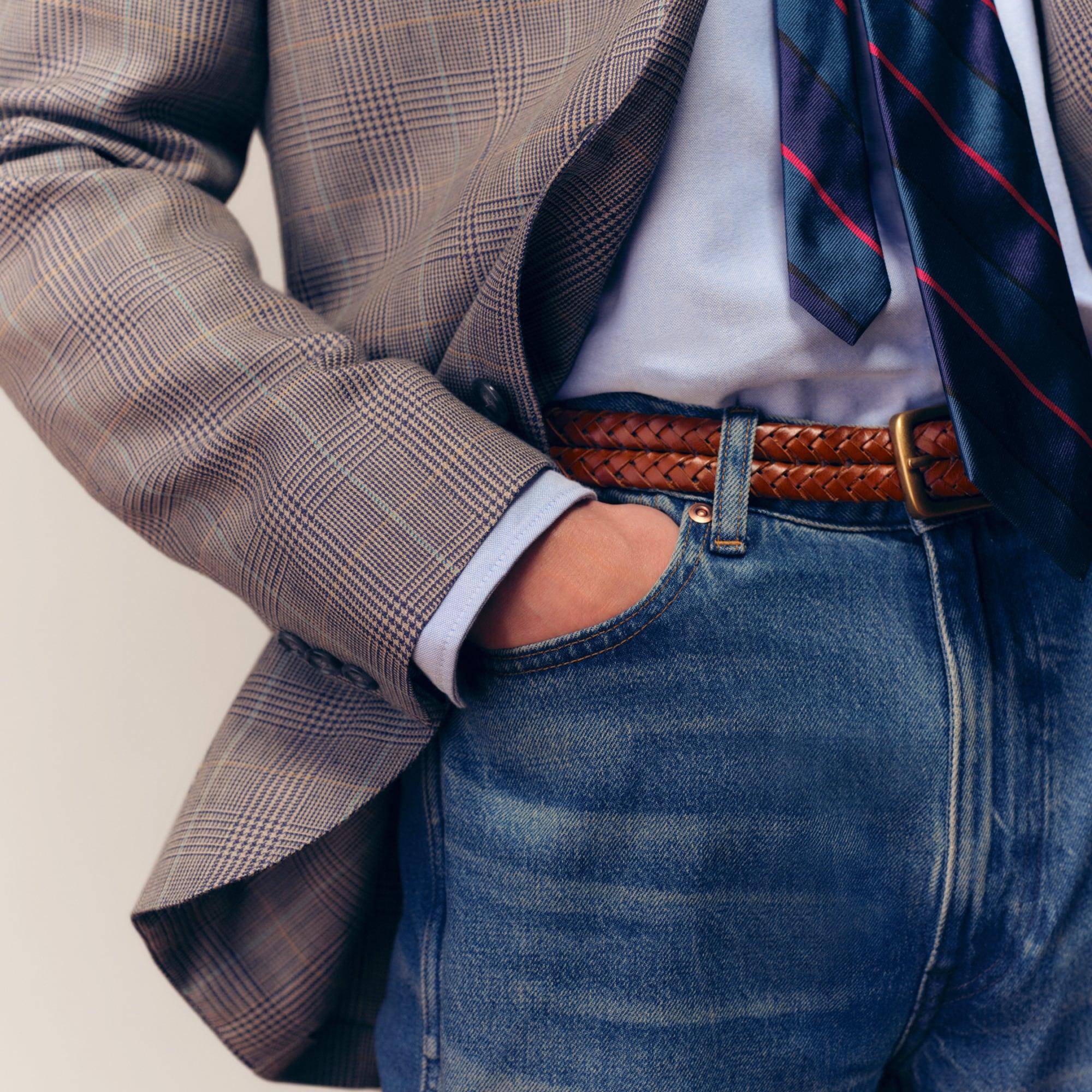 Blazer in English wool-linen blend Product Image