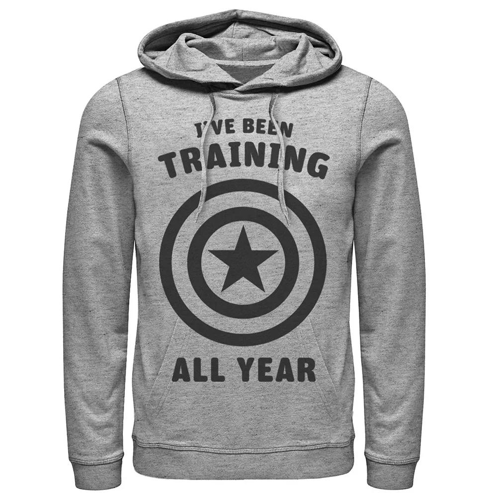 Men's Marvel Avengers Captain America Training All Year Logo Hoodie,  Product Image