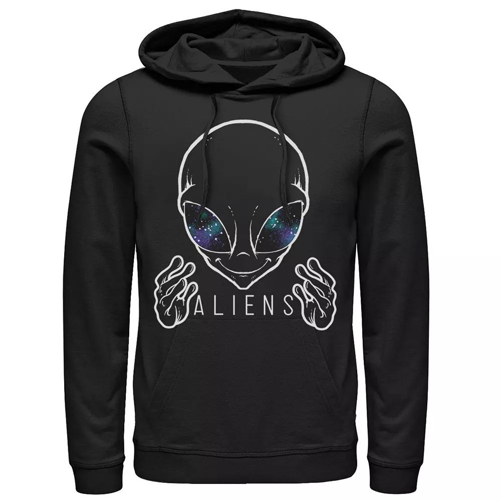Men's Alien Space Eyes Come Here Hoodie,  Product Image