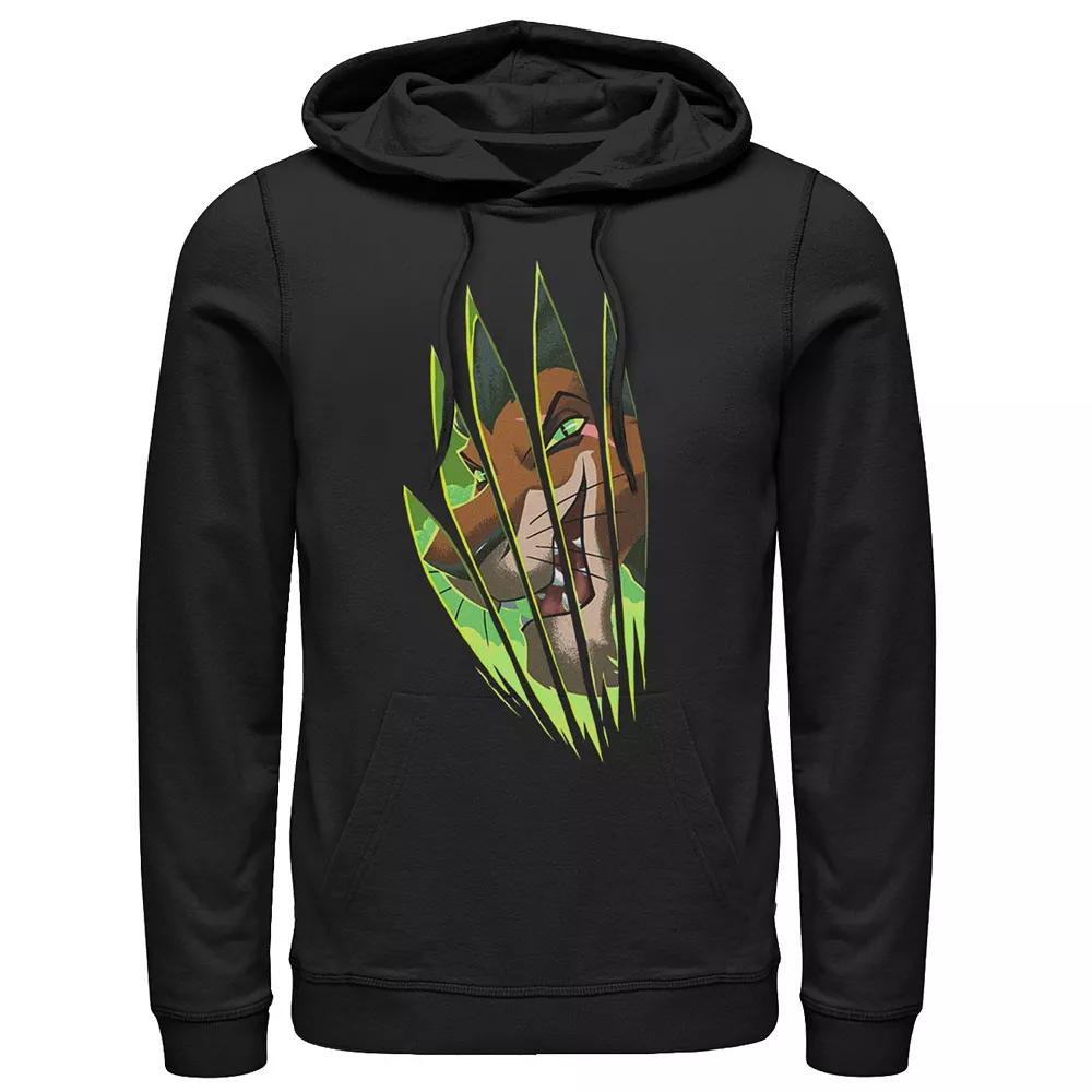 Disney's Lion King Scar Slash Portrait Men's Hoodie, Size: XL, Black Product Image