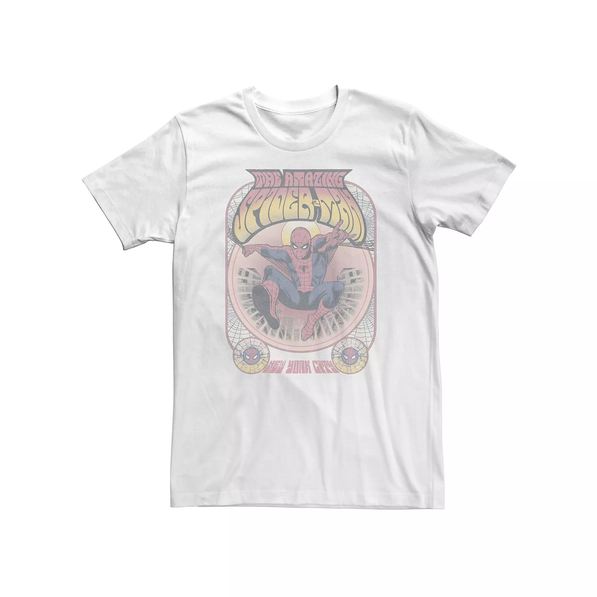 Big & Tall Marvel Classic Universe Distressed The Amazing Spider-Man Tee, Men's,  Product Image
