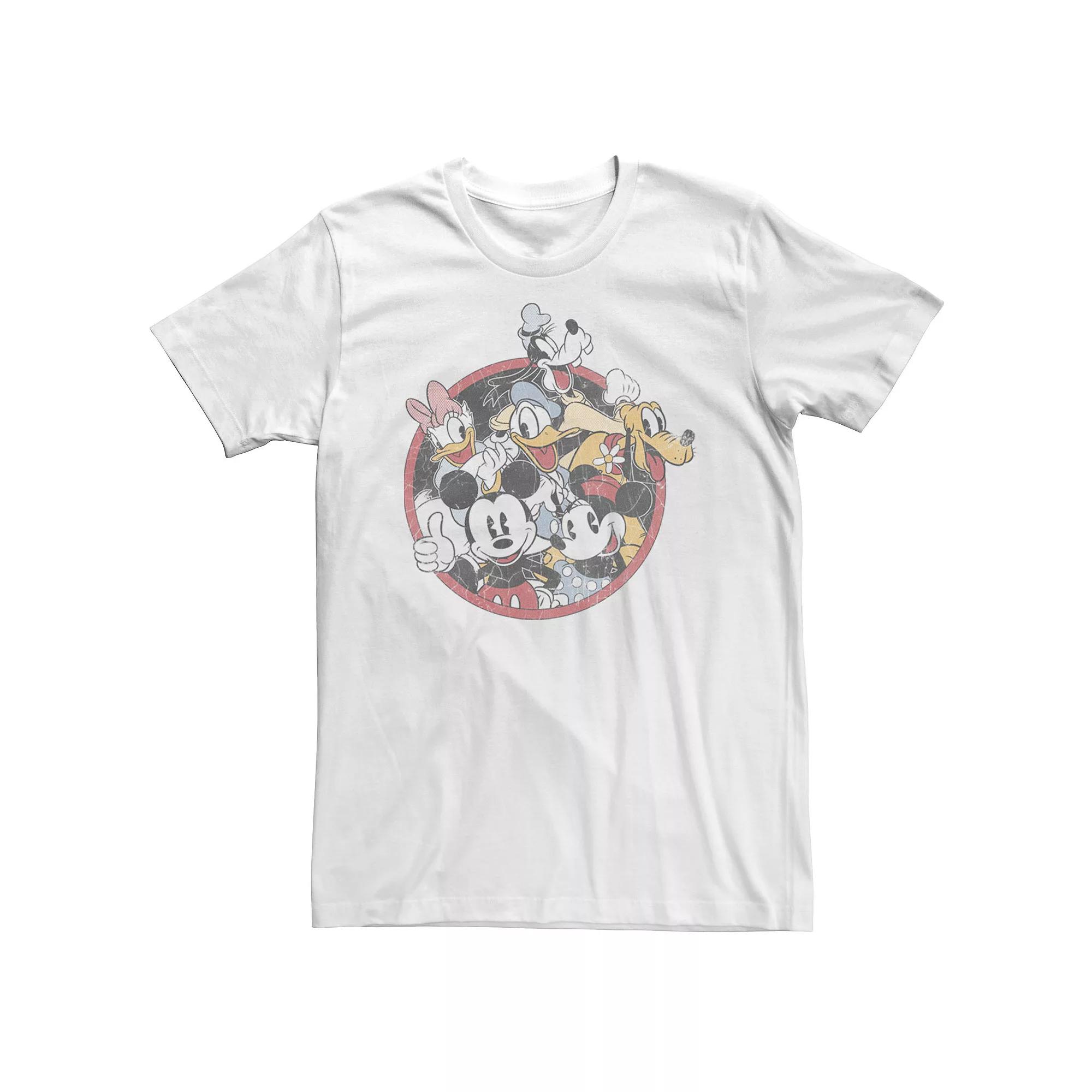 Big & Tall Disney Mickey & Friends Classic Group Shot Tee, Men's,  Product Image