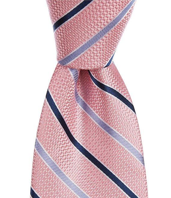 Hickey Freeman Stripe 3 1/4#double; Silk Tie Product Image