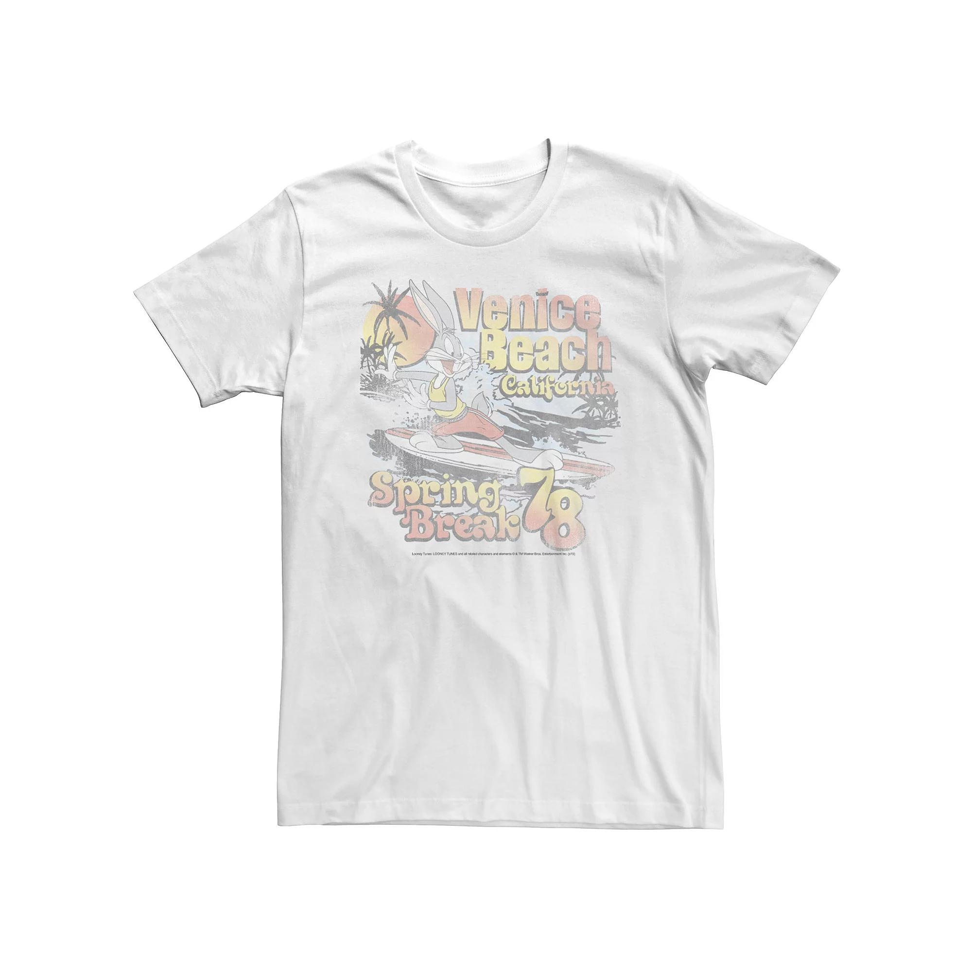 Big & Tall Looney Tunes Bugs Bunny Venice Beach Spring Break 78 Tee, Men's,  Product Image