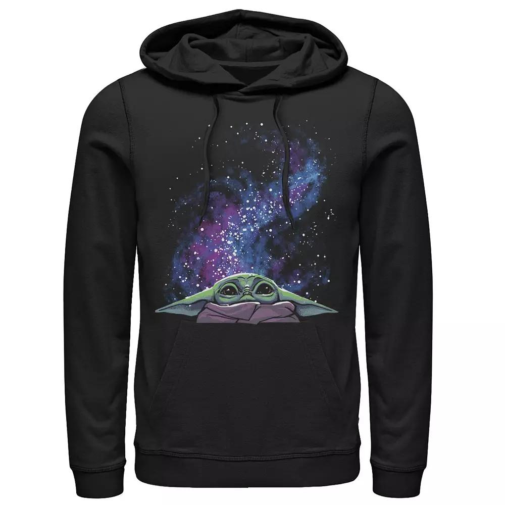 Men's Star Wars: The Mandalorian The Child Galaxy Big Face Hoodie,  Product Image