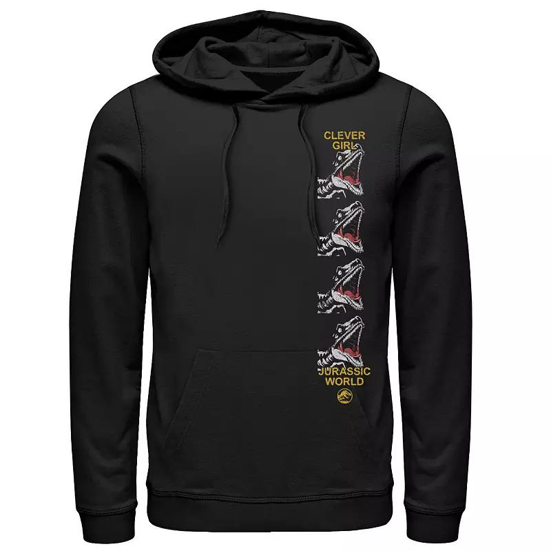 Men's Jurassic World Clever Raptor Head Side Print Hoodie,  Product Image