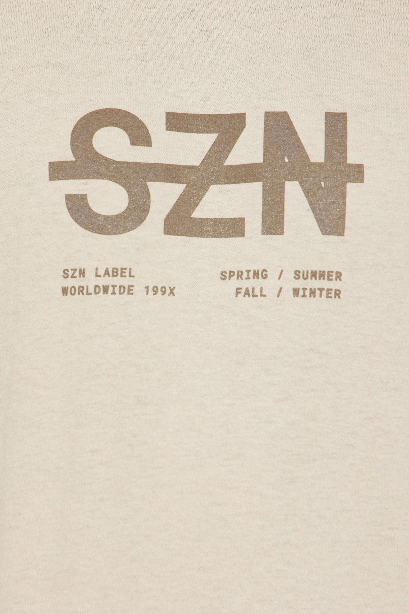 SZN Label Short Sleeve Tee - Khaki Product Image