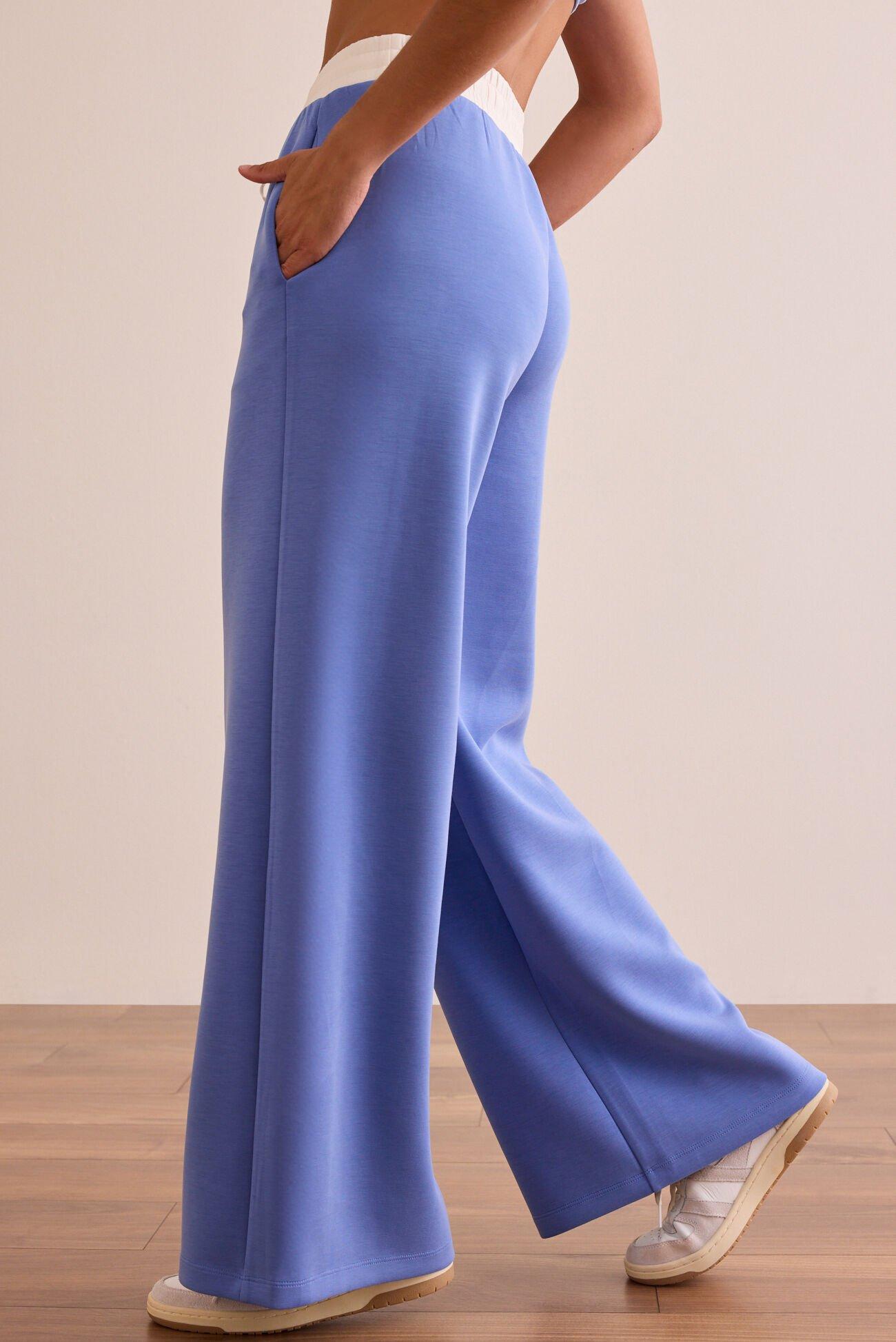 Supersoft Wide Leg Contrast Pants Product Image