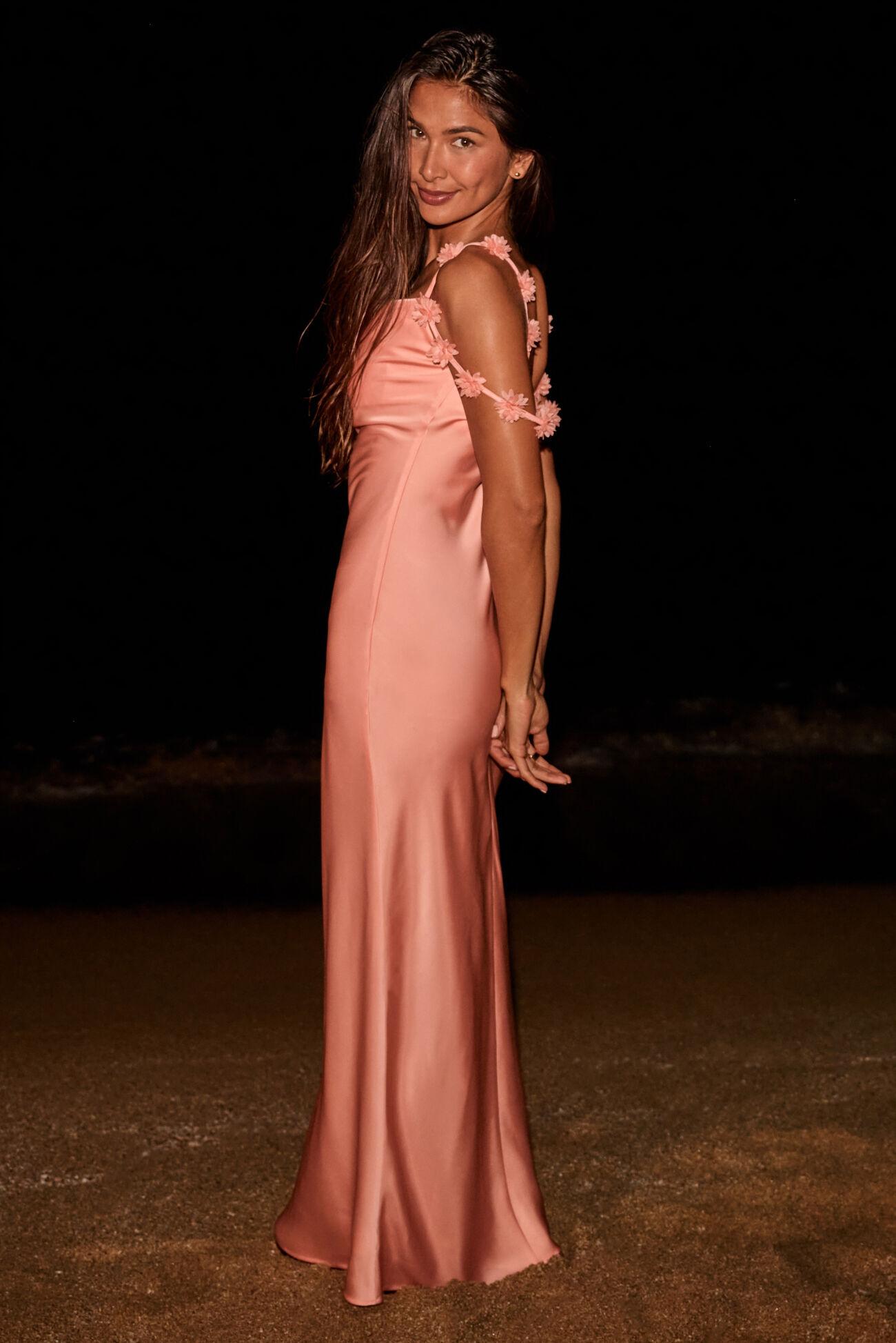 Scarlett Satin Maxi Dress Product Image