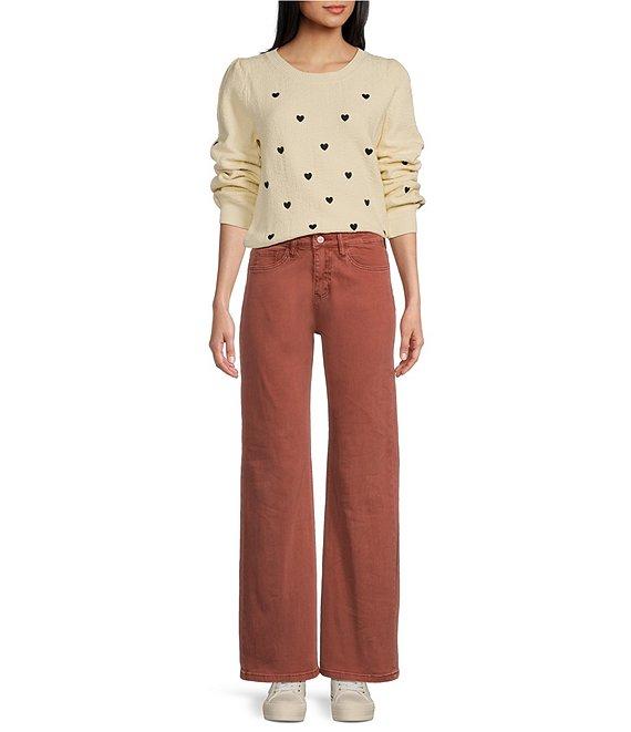 Ceros Jeans Super High Rise Wide Leg Jeans Product Image