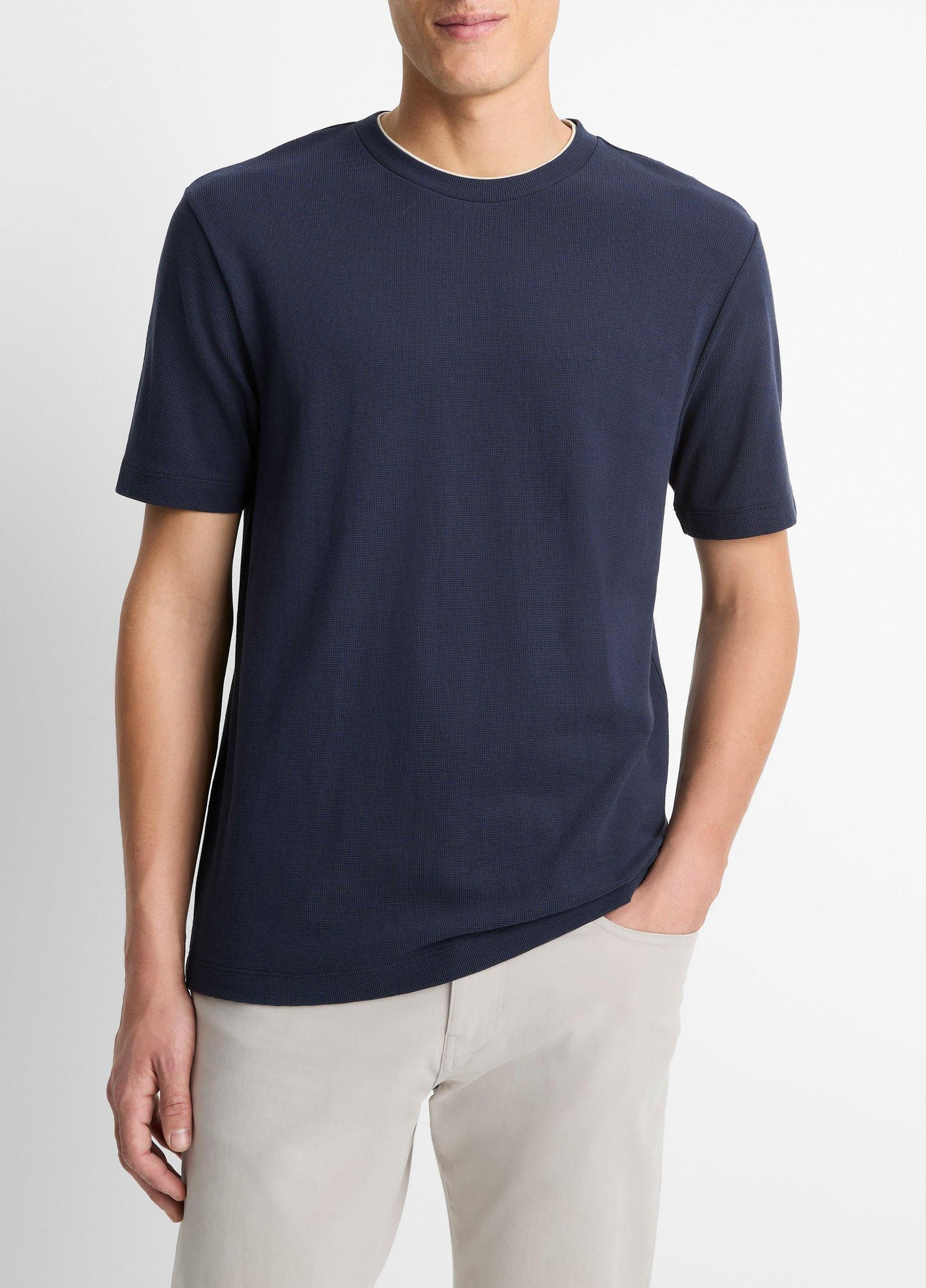Double-Neck Pima Cotton T-Shirt Product Image