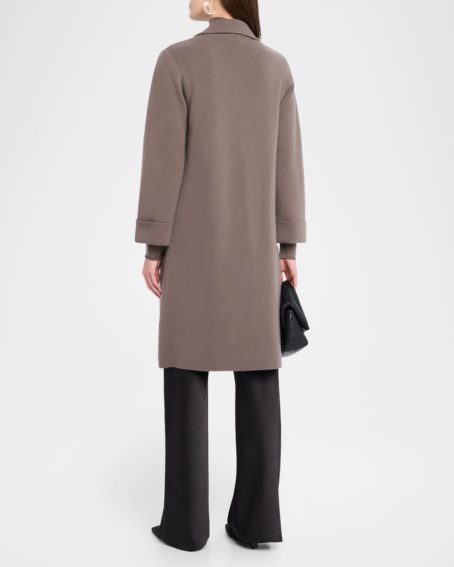 Cashmere Long Open-Front Coat Product Image