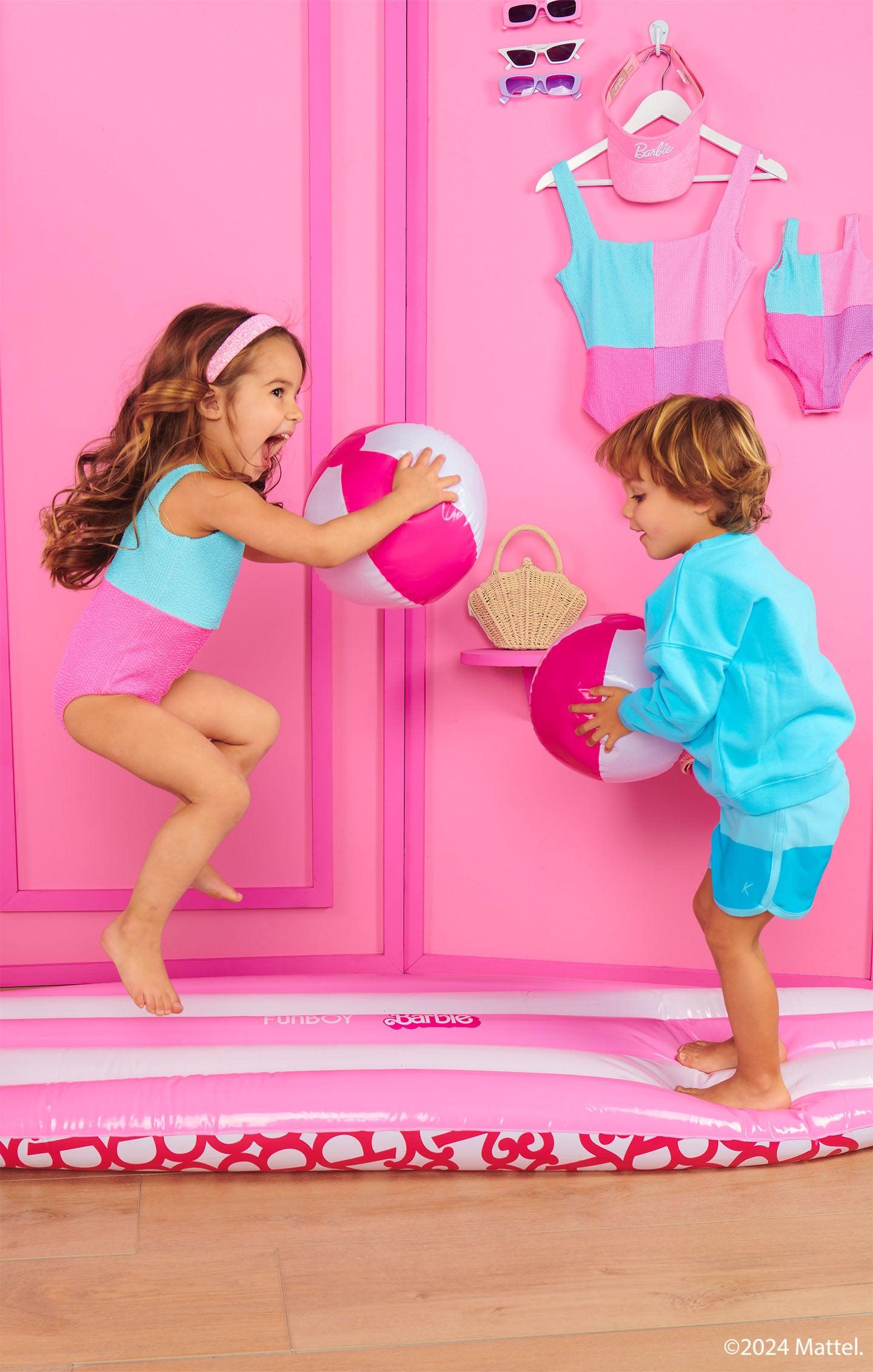 Little Scrunch One Piece ~ Barbie™ Colorblock Scrunch Kids Product Image