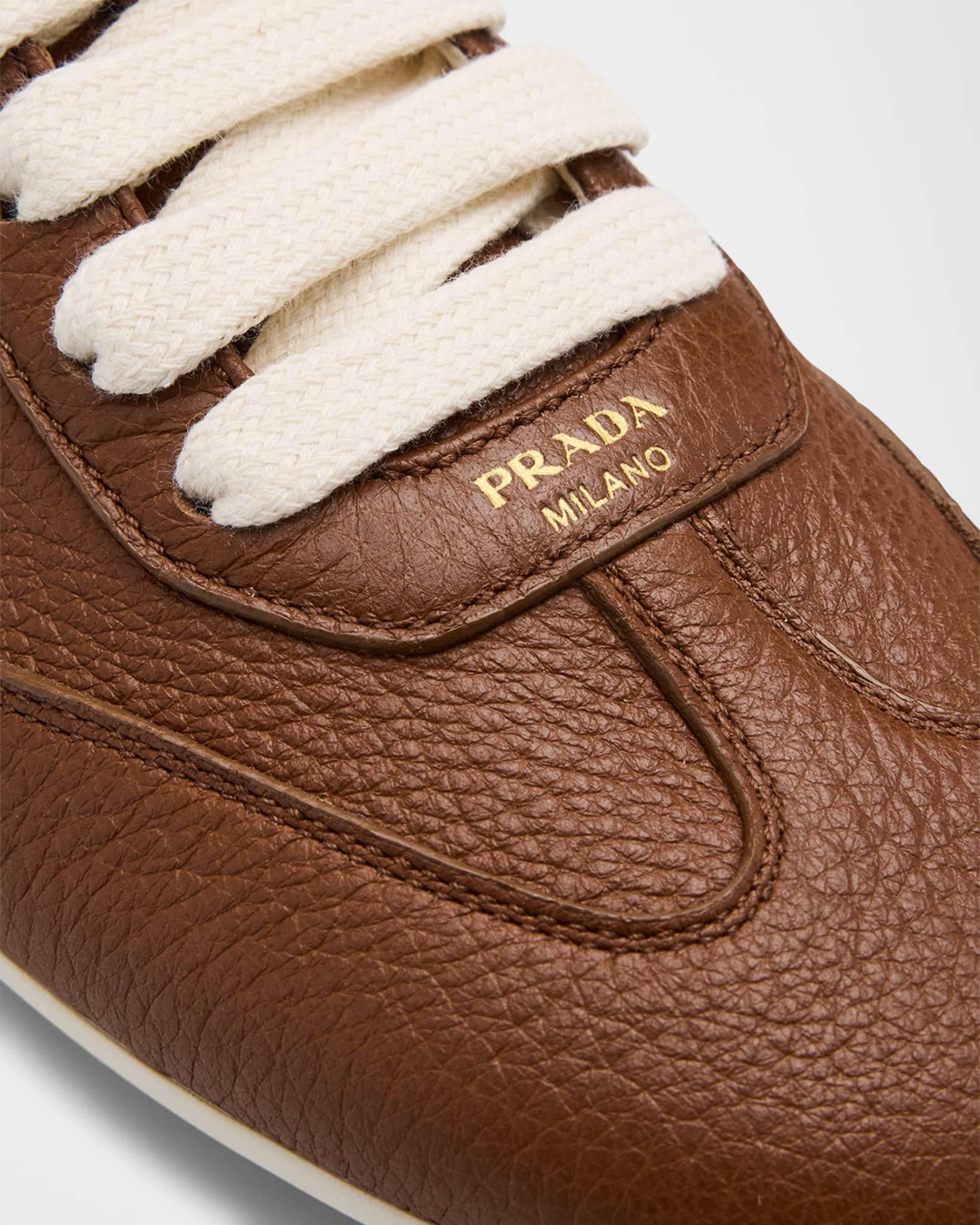 Thin Leather Low-Top Sneakers Product Image