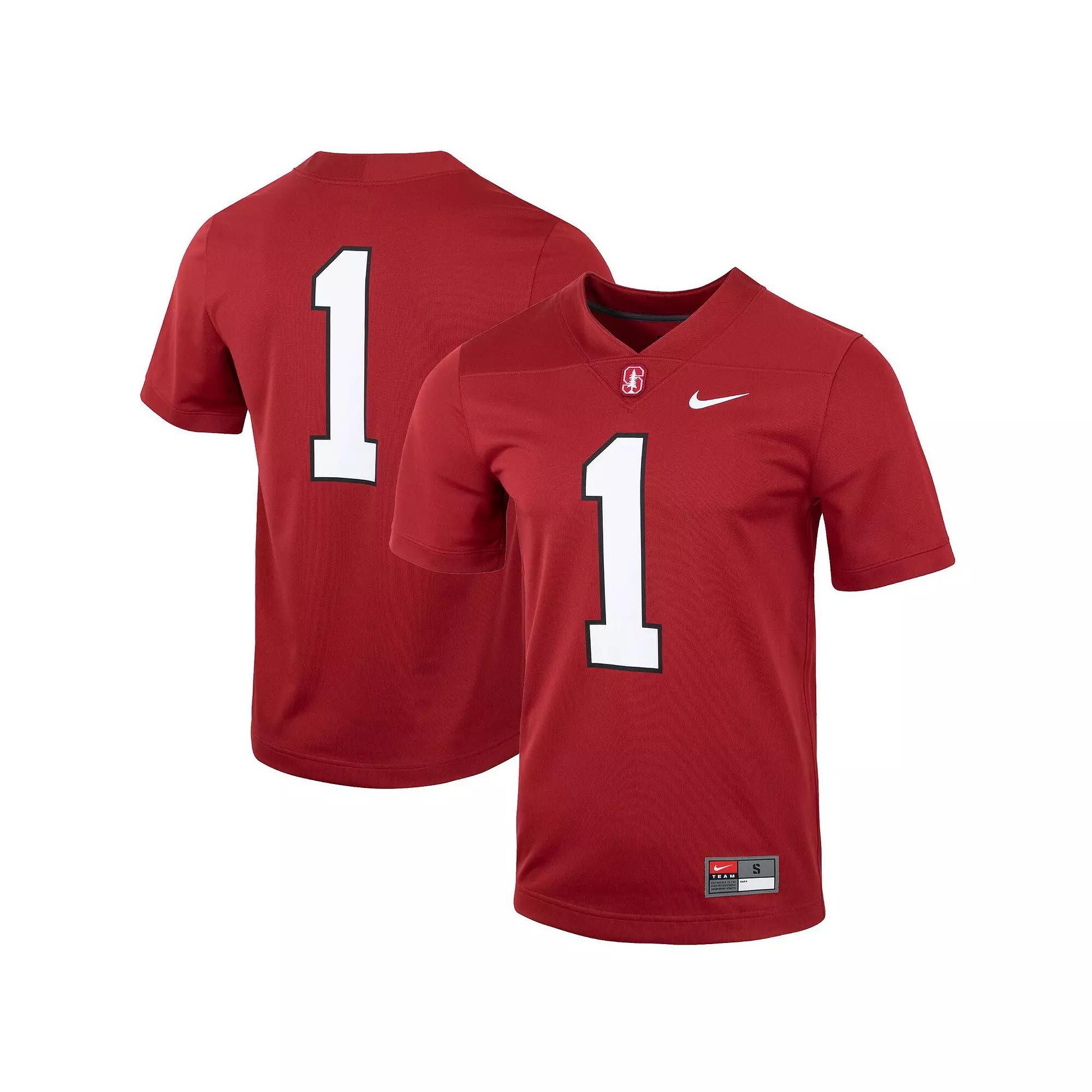 Men's Nike #1 Cardinal Stanford Cardinal Untouchable Football Jersey,  Product Image