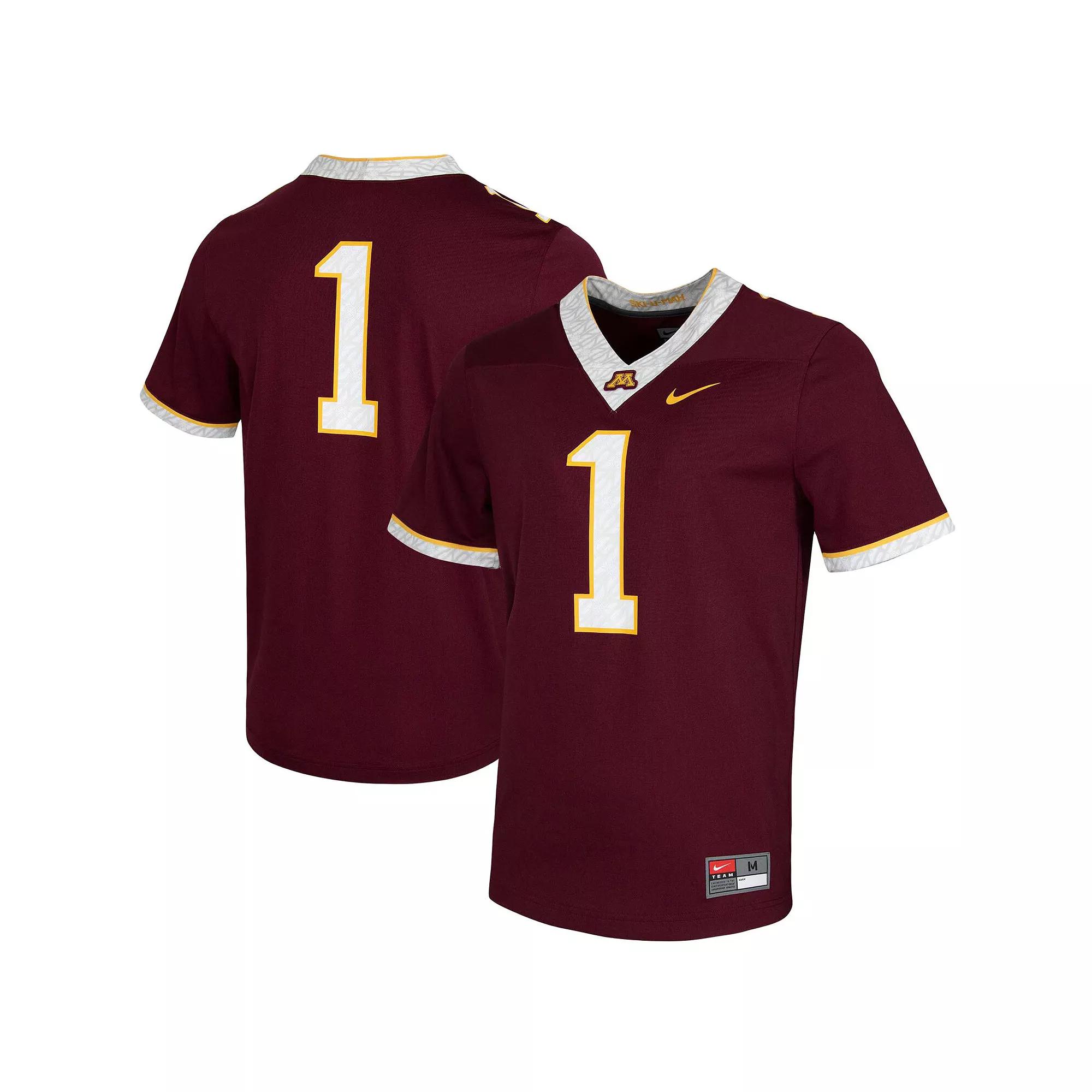 Mens Nike #1 Maroon Minnesota Golden Gophers Untouchable Game Jersey Product Image