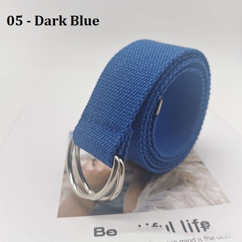 Double D-Ring Canvas Belt Product Image