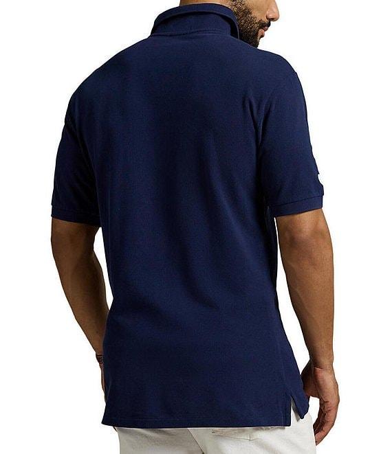 Polo Ralph Lauren Big & Tall Classic Fit Big Pony Mesh Diagonal Stripe Short Sleeve Polo Shirt Product Image