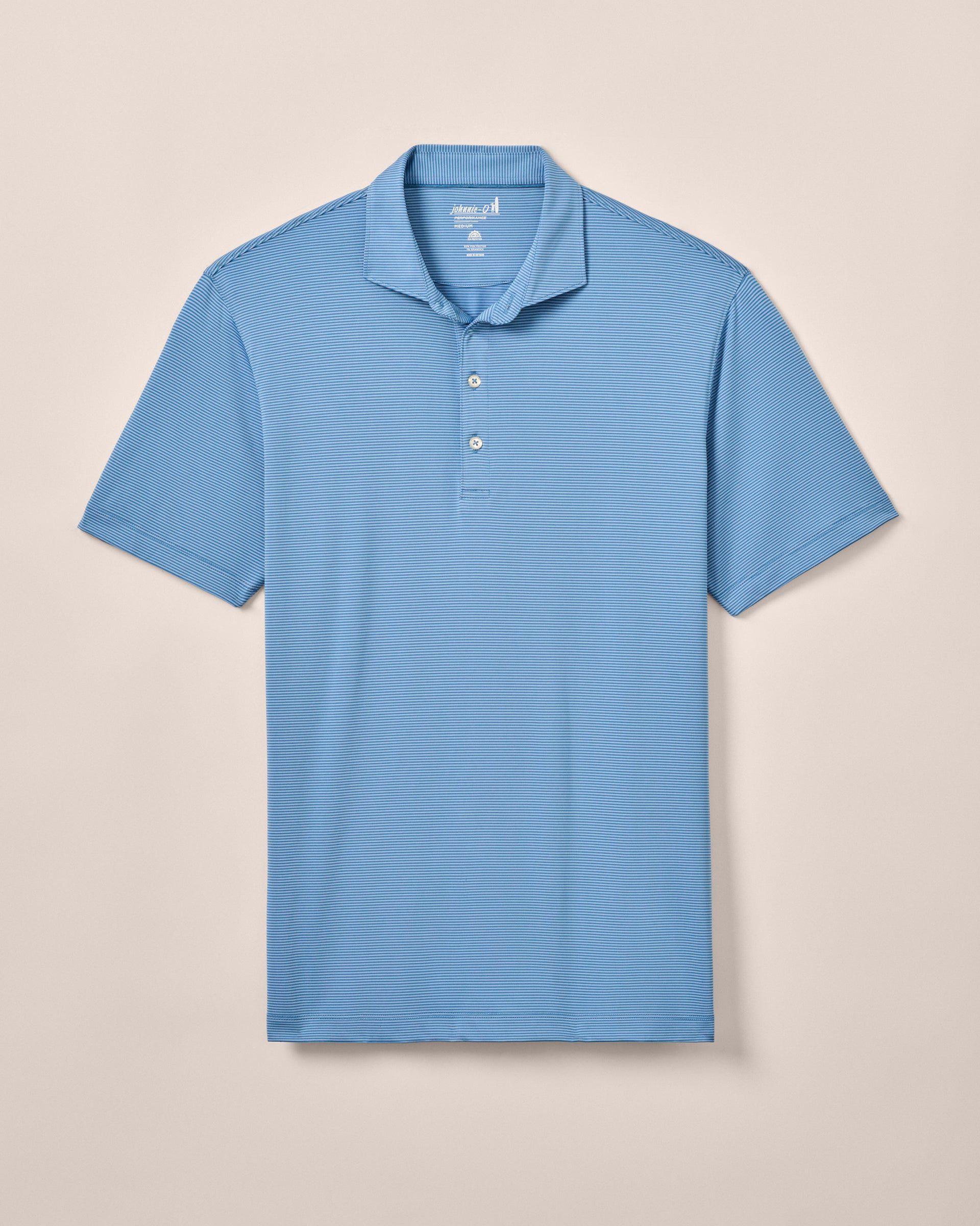 PerryGolf Performance Jersey Polo - Lyndonn Stripe Product Image