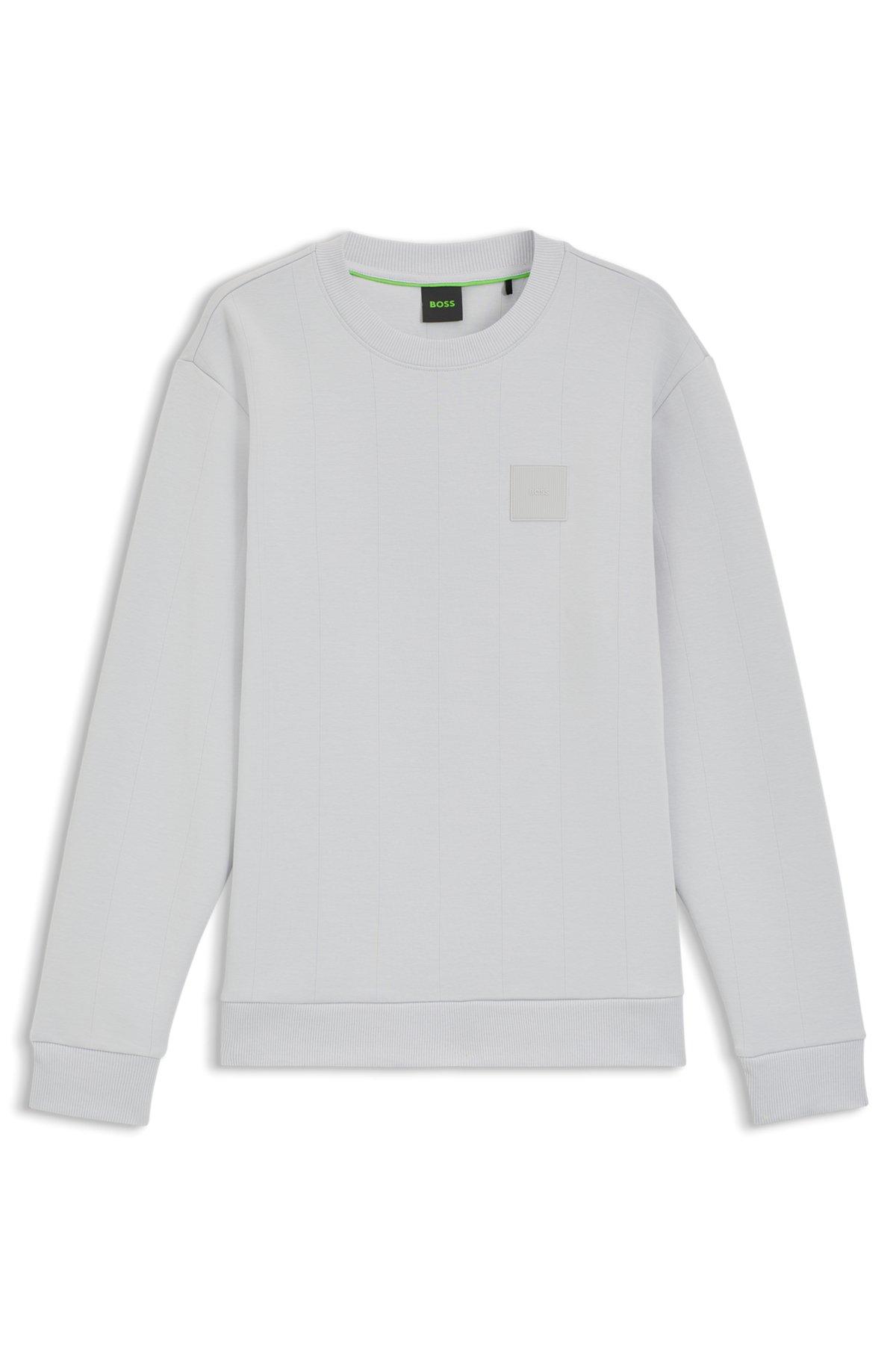 Sweatshirt with drop-needle stitching Product Image