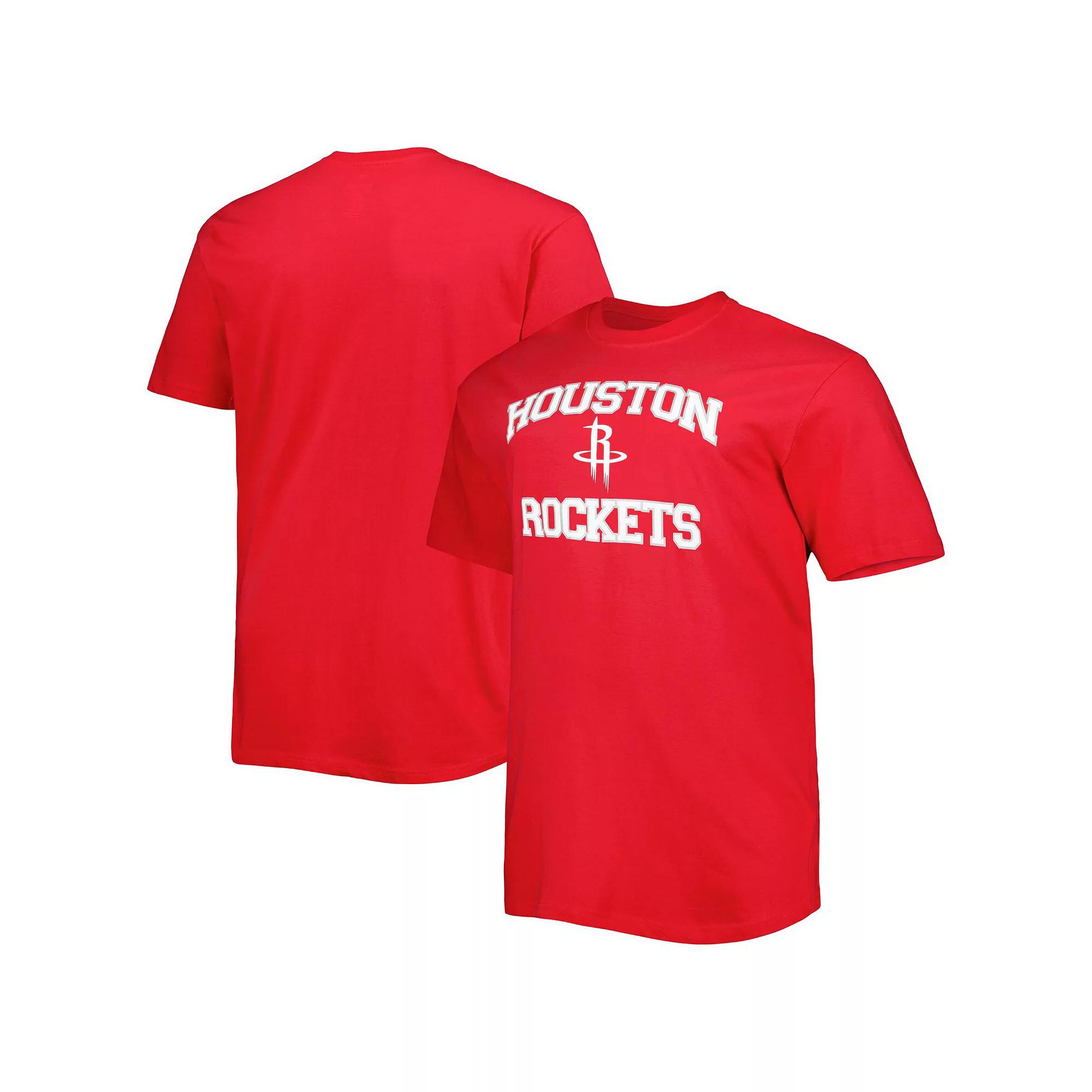 Men's Red Houston Rockets Big & Tall Heart & Soul T-Shirt,  Product Image