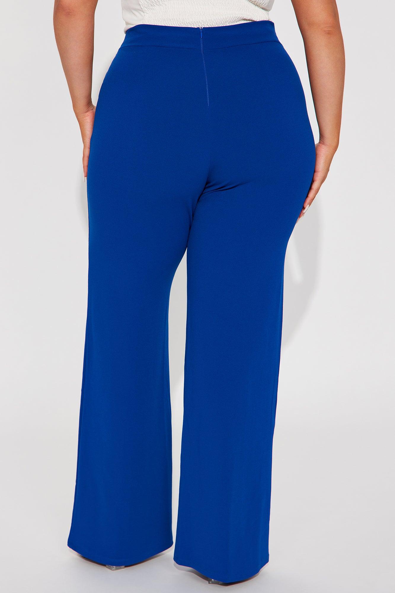 Victoria High Waisted Dress Pants - Royal Product Image