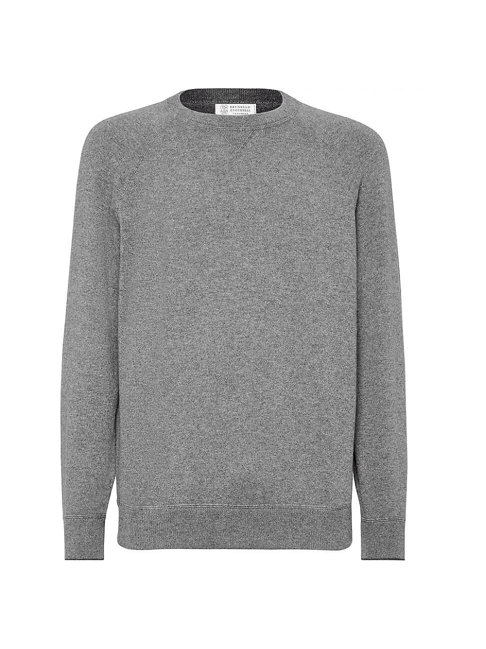 Mens Cashmere Sweatshirt Style Sweater Product Image