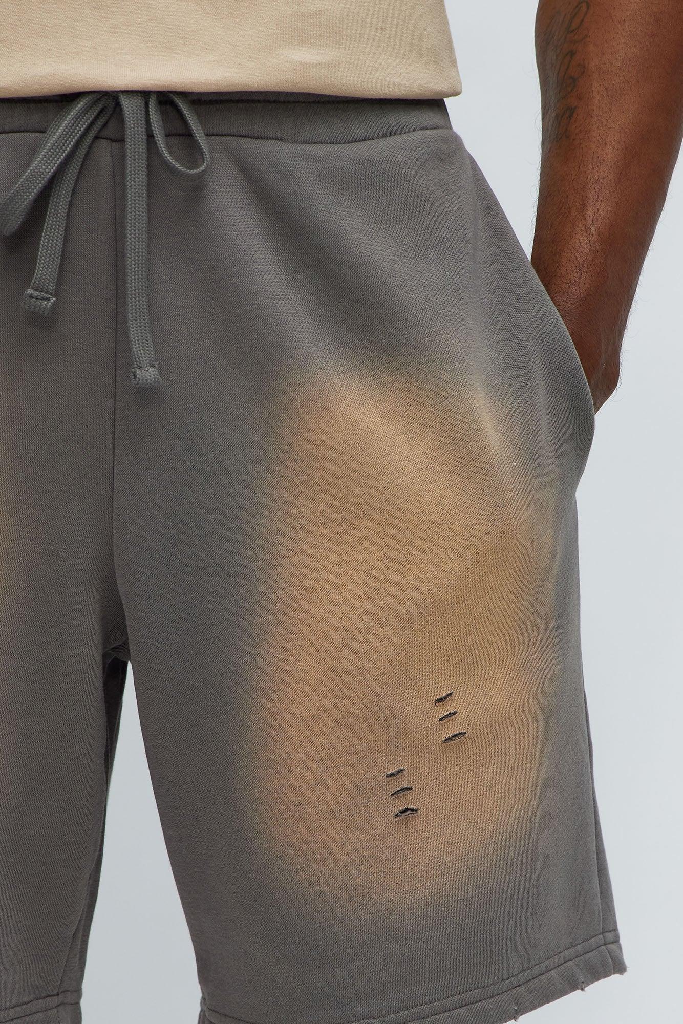 Tyson Dont Fade Relaxed Shorts - Grey Male Product Image