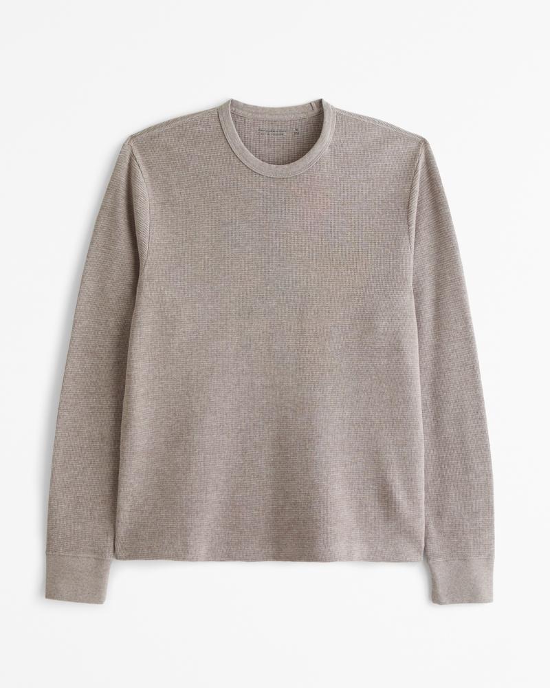 Long-Sleeve Layering Waffle Tee Product Image