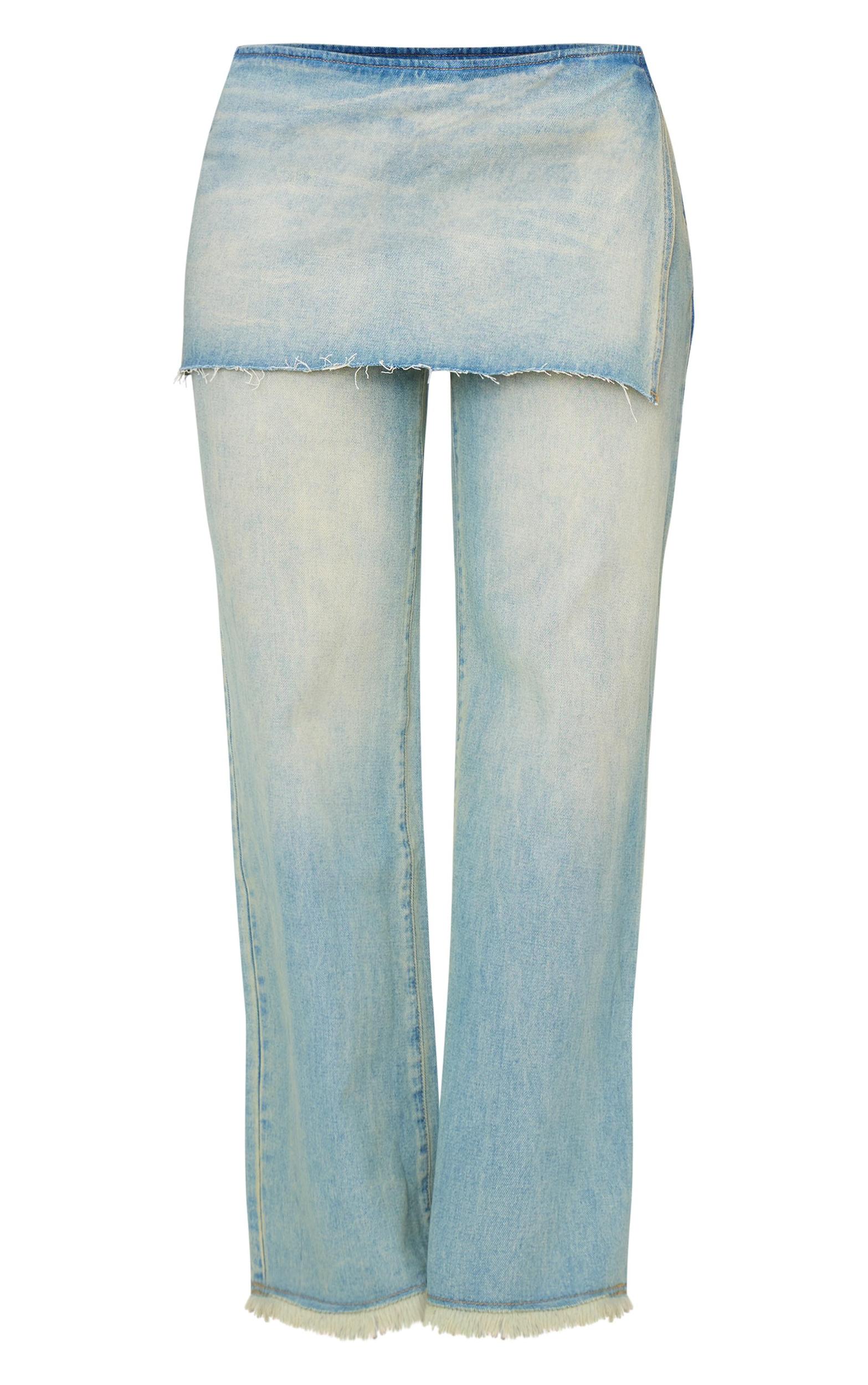 Shape Denim Skirt Look Jeans Product Image