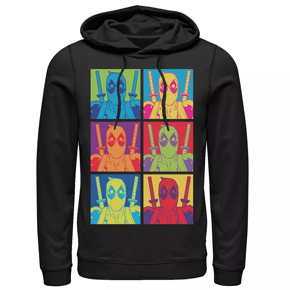 Men's Marvel Deadpool Color Pop Art Box Up Repeat Hoodie,  Product Image