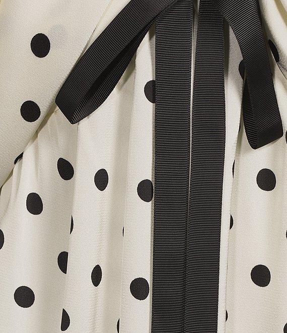 Sugarlips Plus Dover Dotted Sleeveless Satin Babydoll Dress Product Image