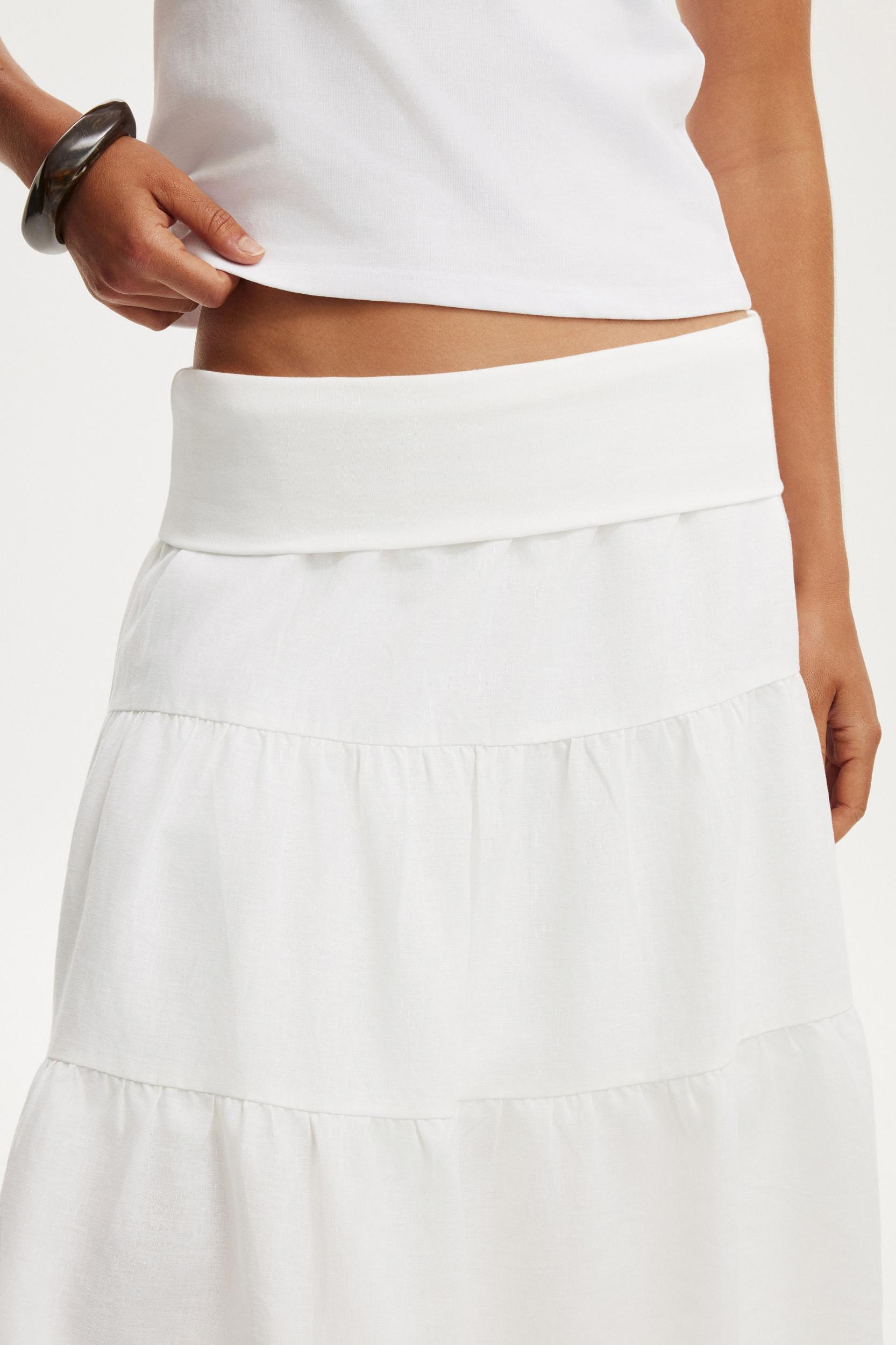 Haven Fold Over Midi Skirt Product Image