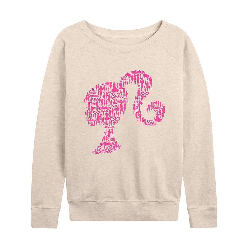 Women's Barbie® Lifestyle French Terry Long Sleeve Tee, Girl's,  Product Image