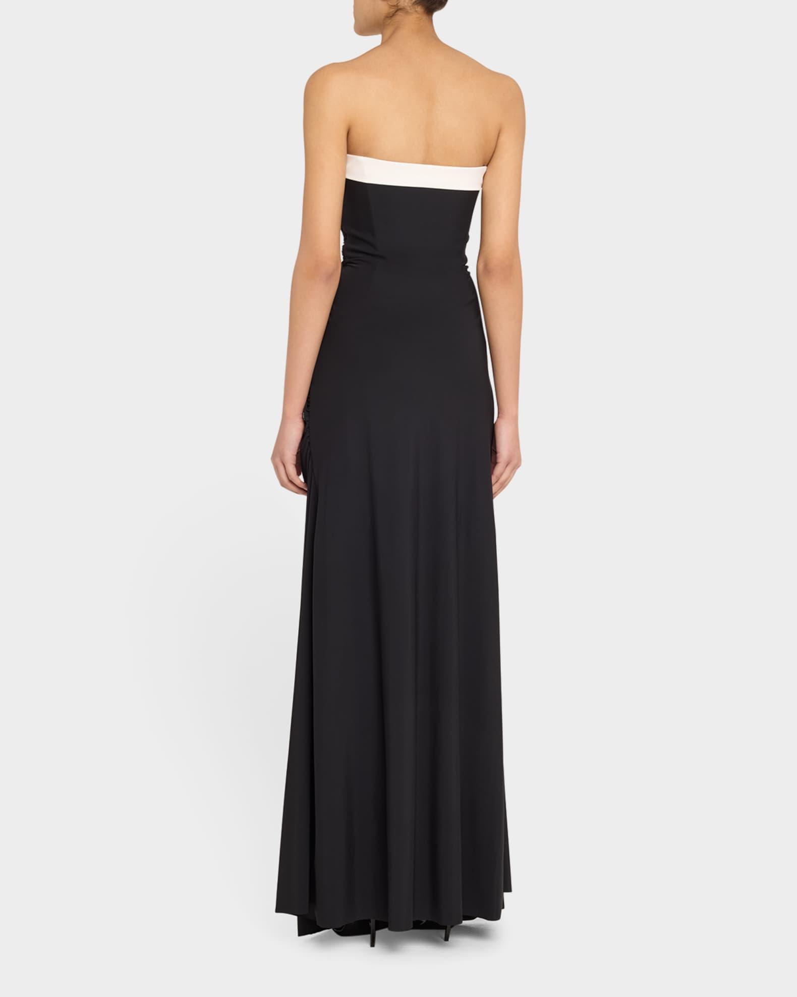 Tokumy Strapless Ruched Jersey Gown Product Image