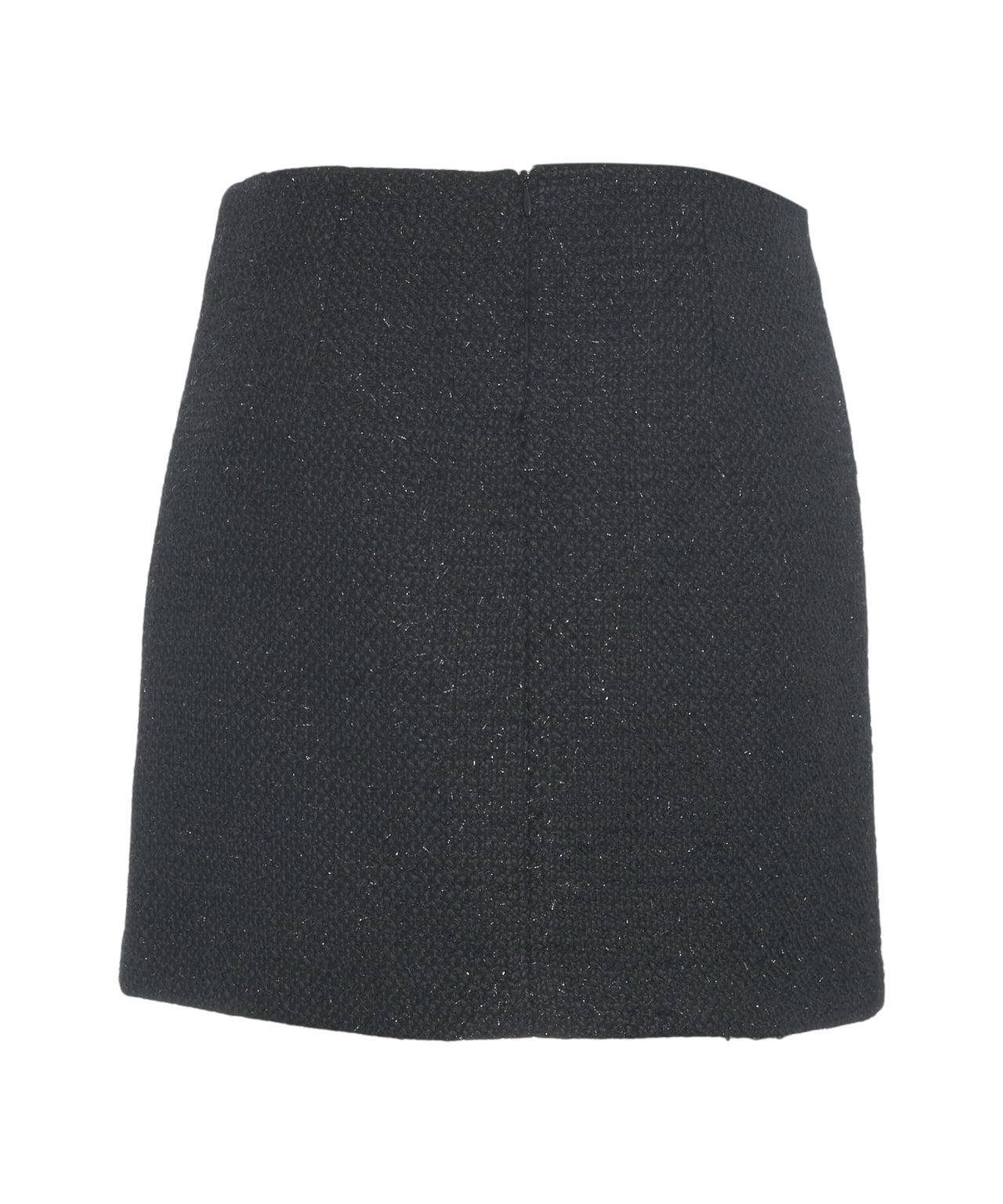 Mini skirt with glitter finish Product Image
