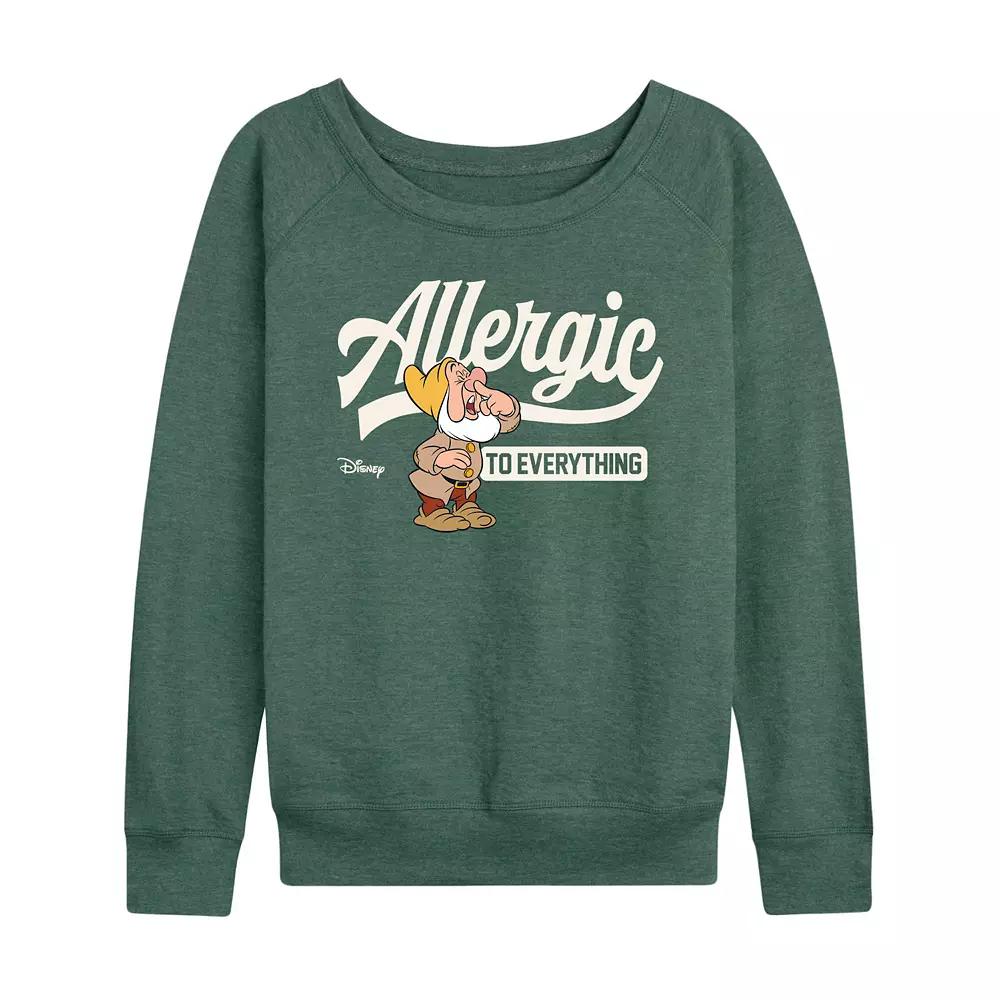 Disney's Snow White and the Seven Dwarfs Sneezy Women's French Terry Long Sleeve Tee, Girl's,  Product Image