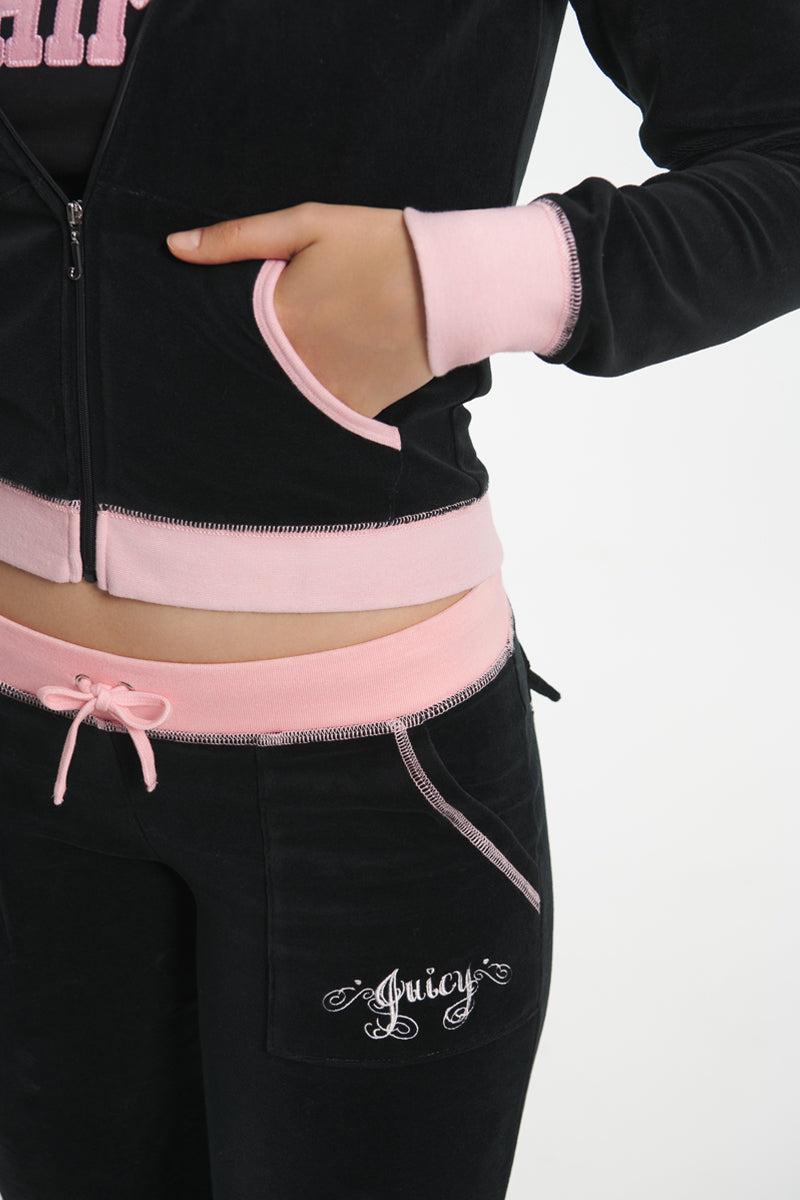 Sweetheart Cotton Velour Hoodie Product Image