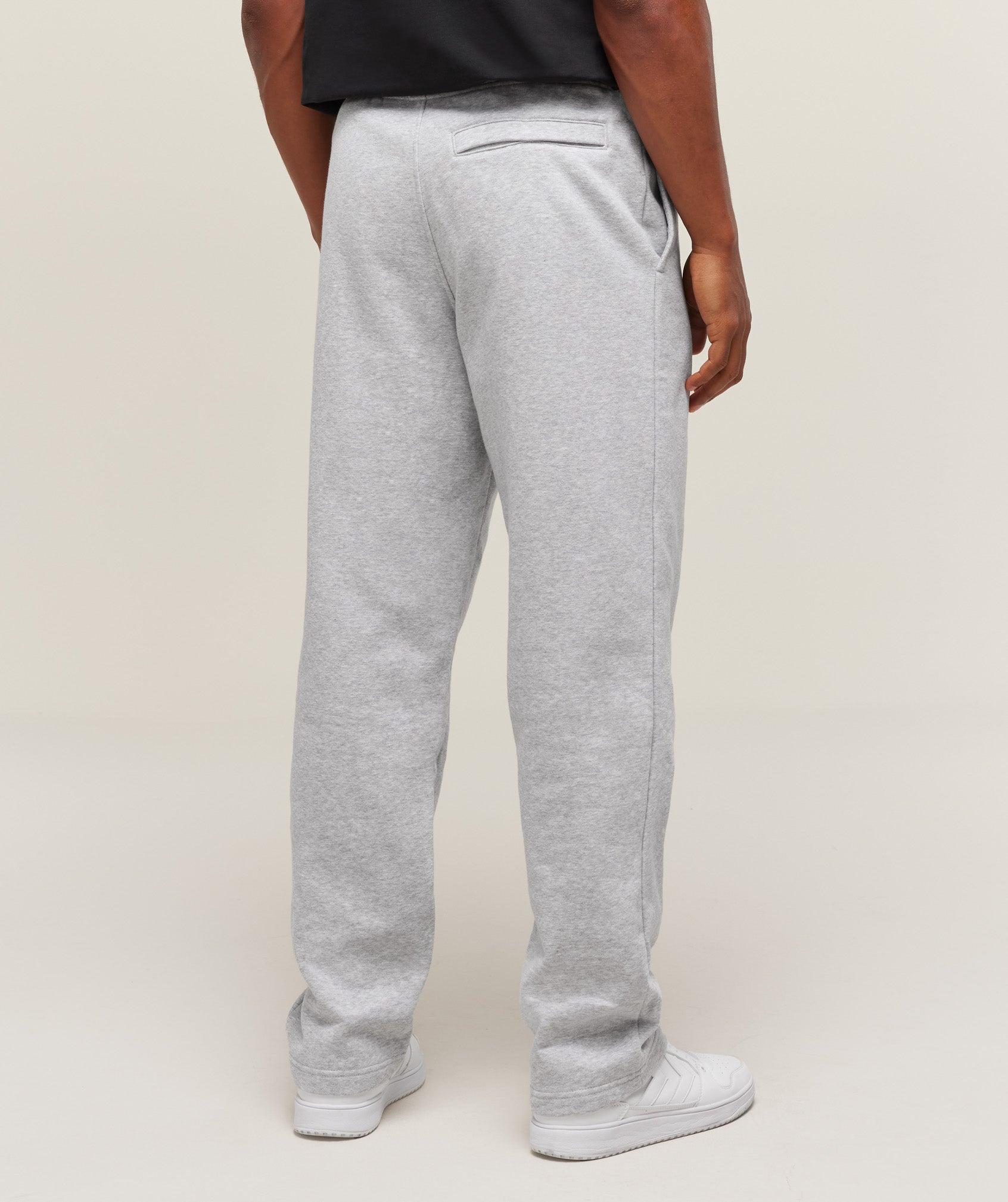 Gymshark Crest Straight Leg Joggers - Light Grey Marl Male Product Image