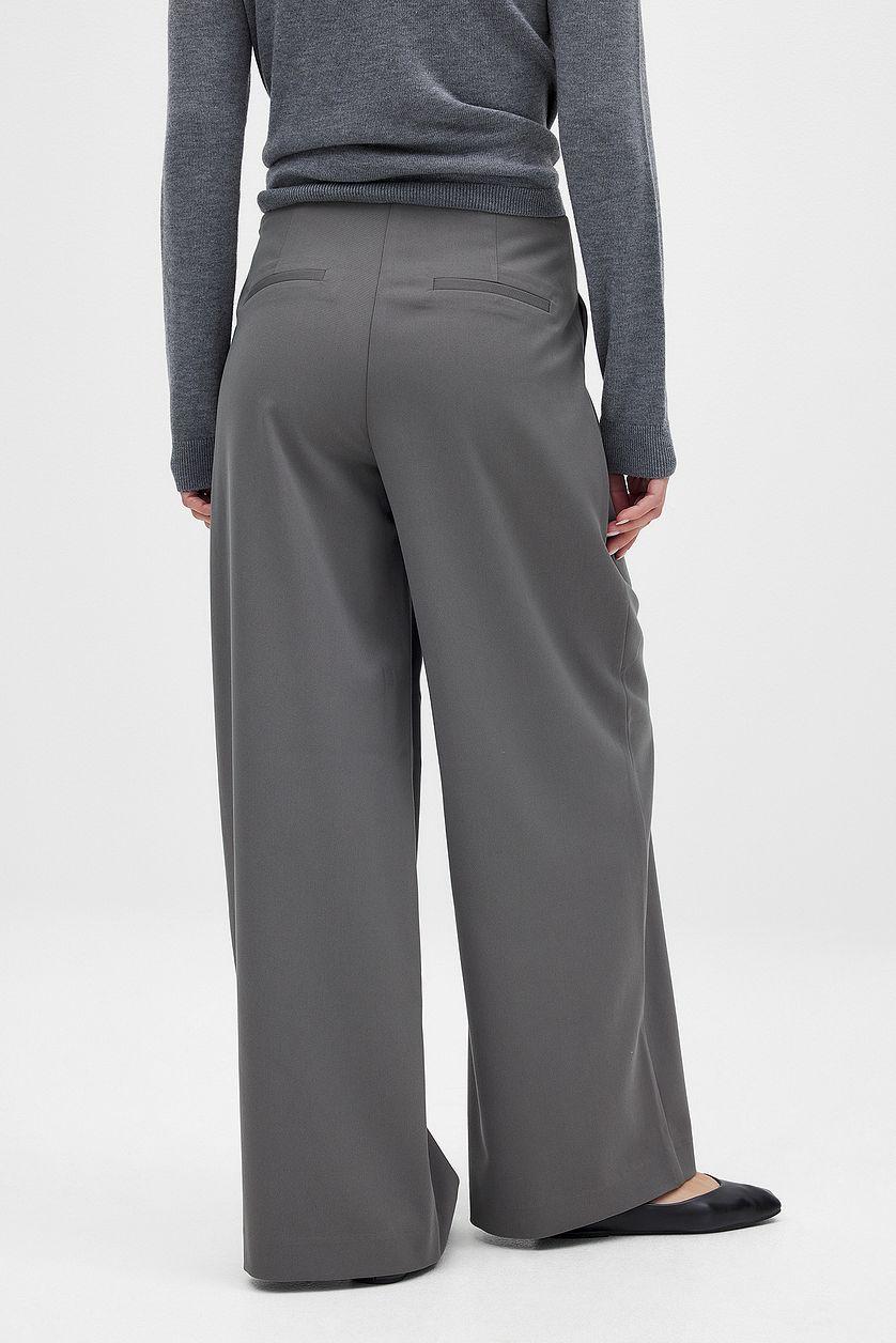 Wide Mid Waist Trousers Product Image