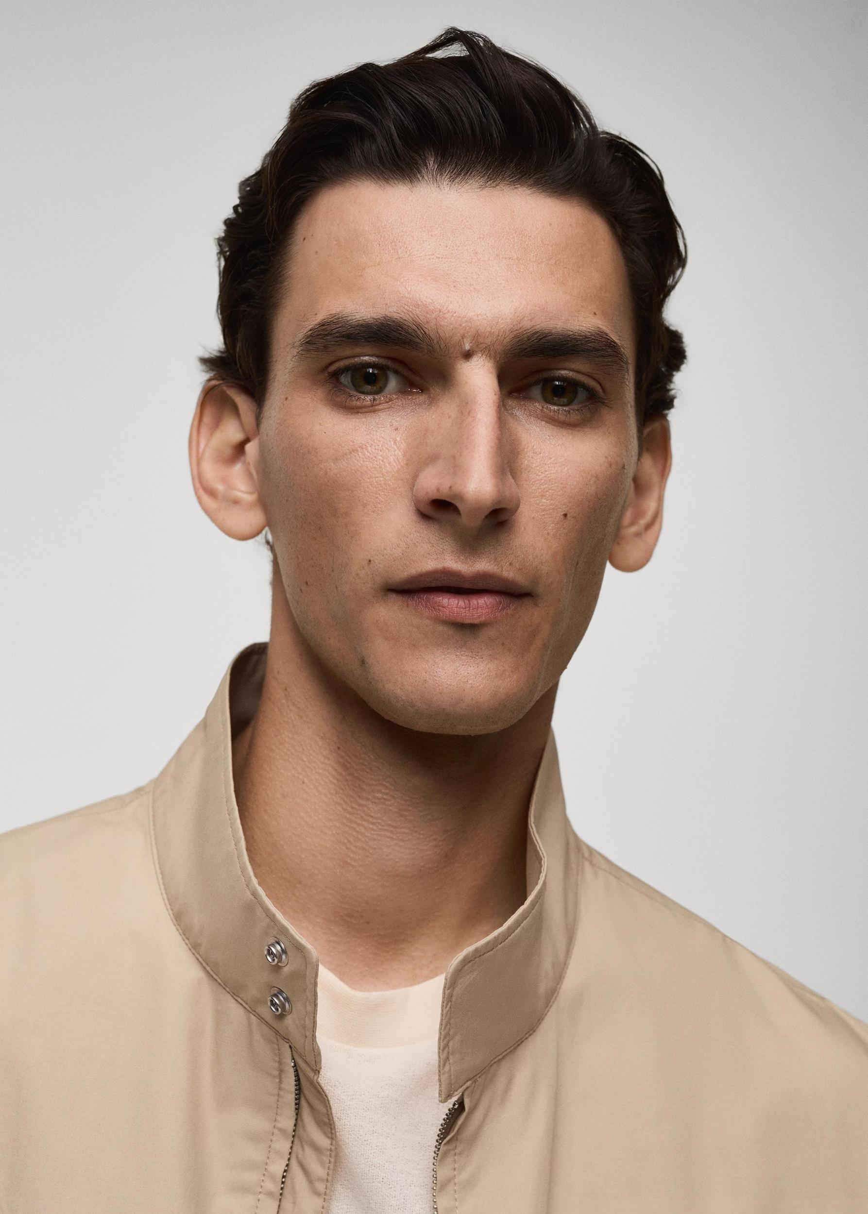 100% cotton jacket with pockets - Men | MANGO USA Product Image