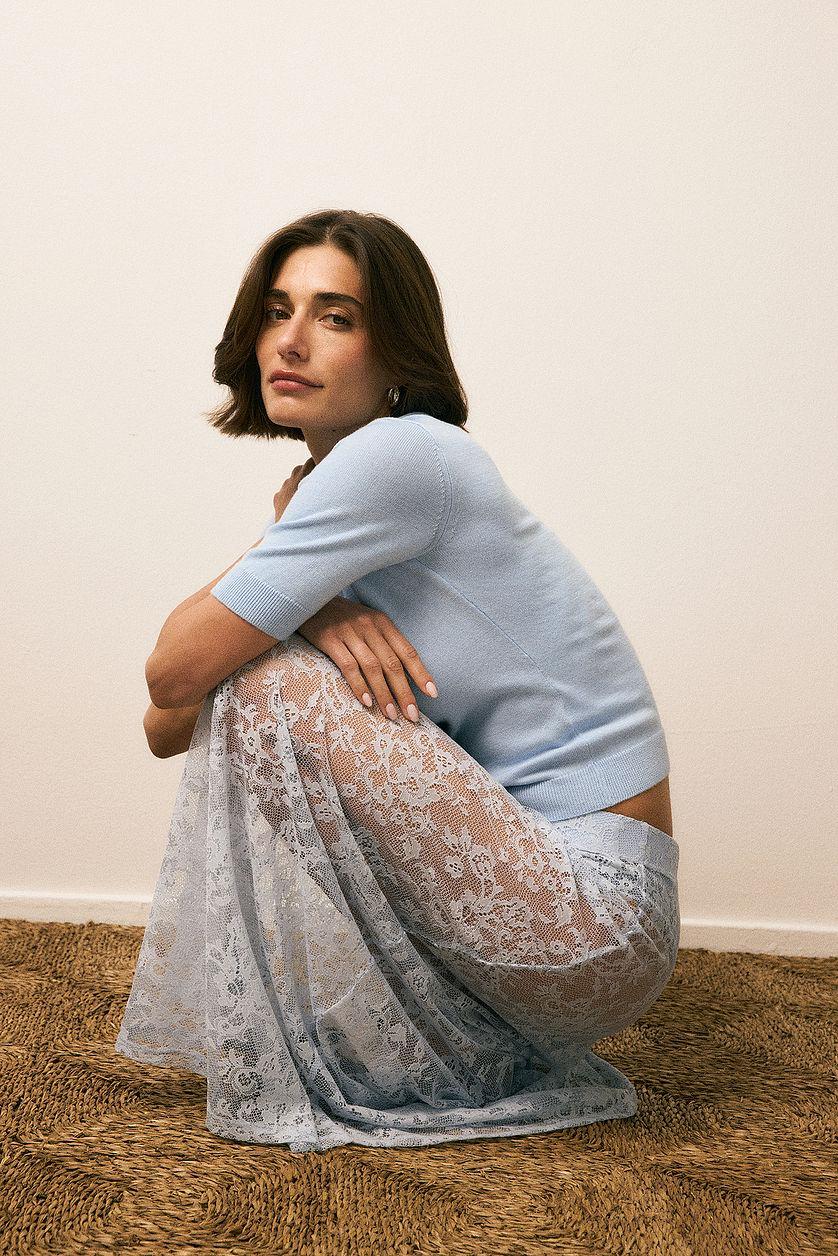 Lace Maxi Skirt Product Image