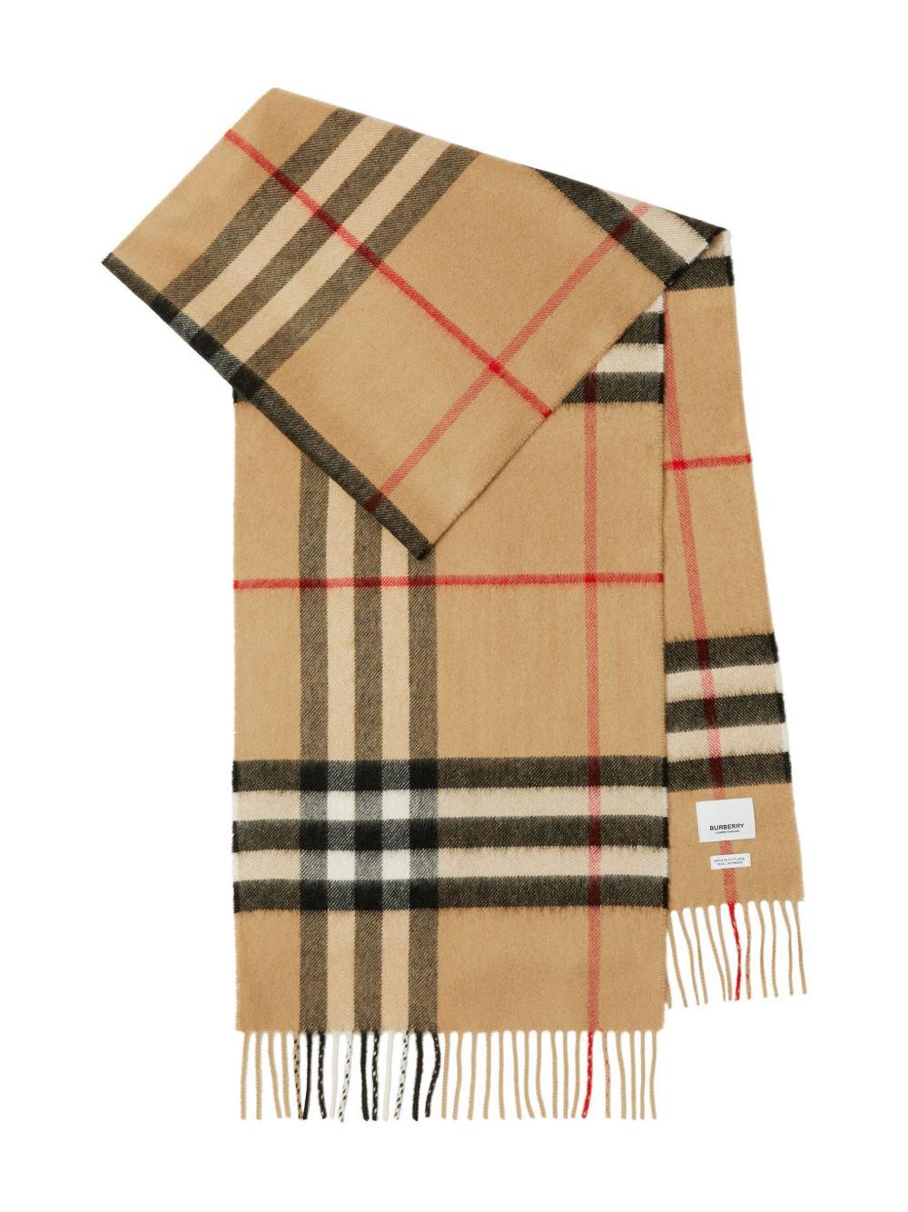 The Classic Check cashmere scarf Product Image