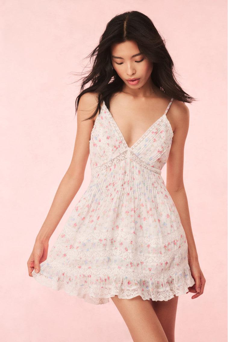 Alonna Cotton Floral Mini Dress Product Image