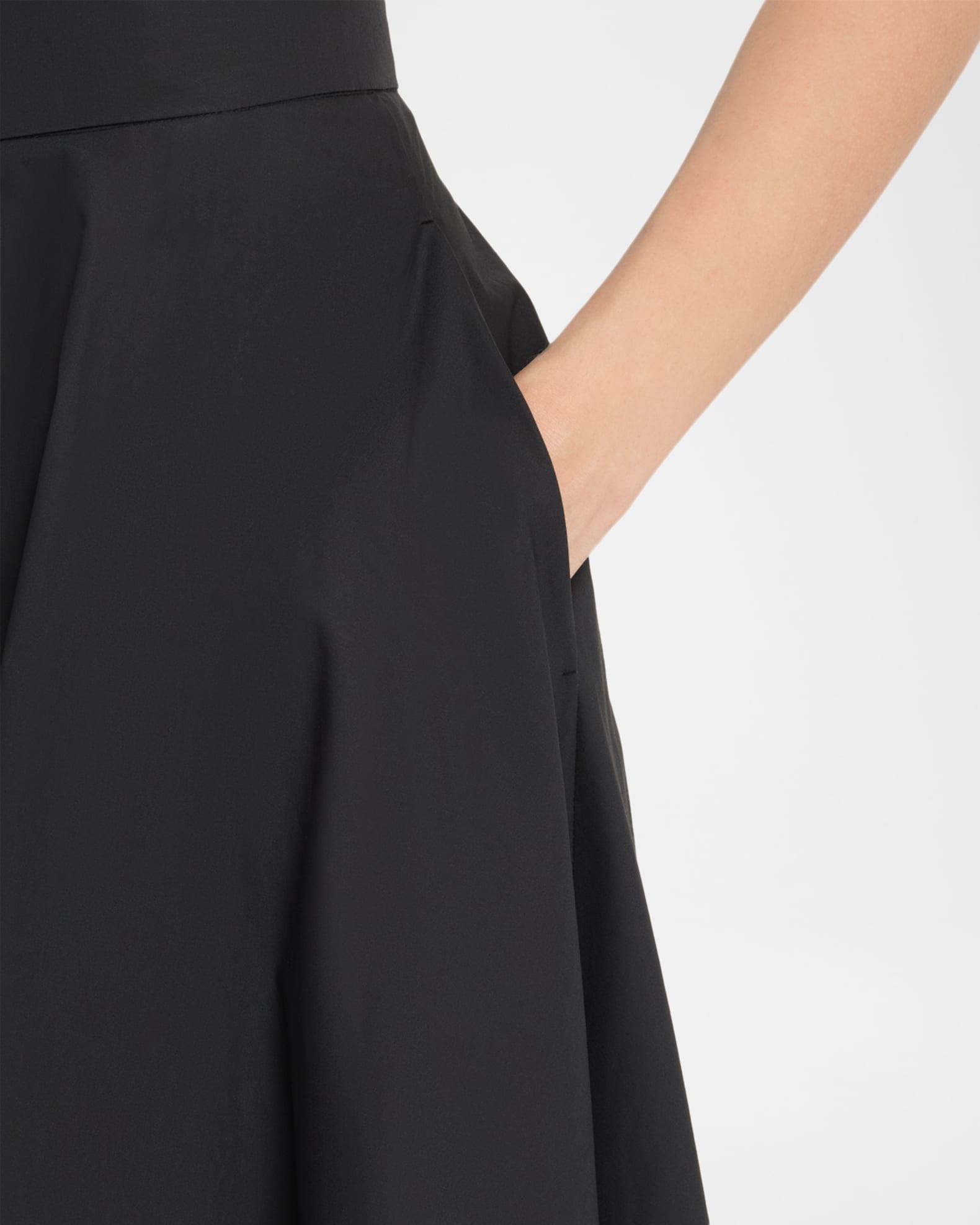 Light Touch Ruffle-Hem Cotton Midi Skirt Product Image