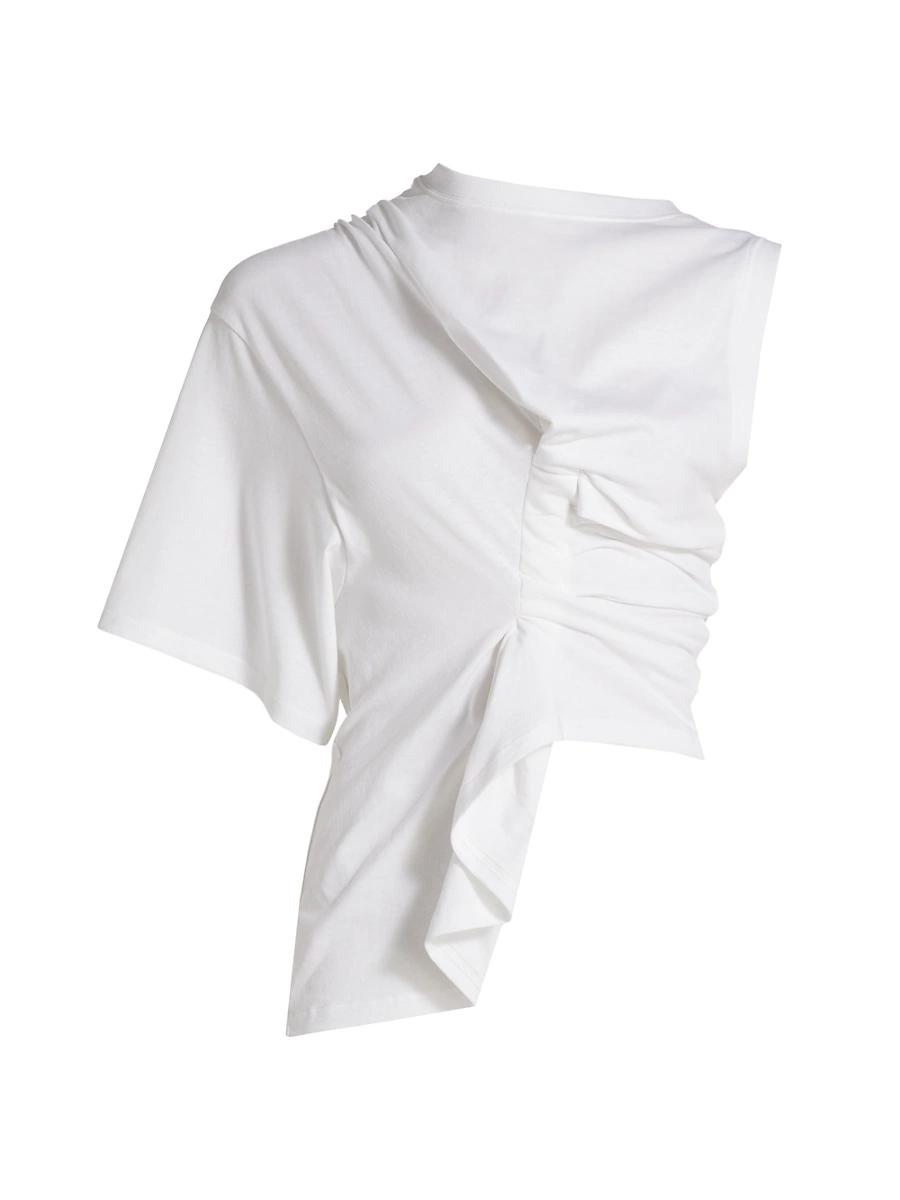 Womens Asymmetrical Knotted Jersey Top Product Image